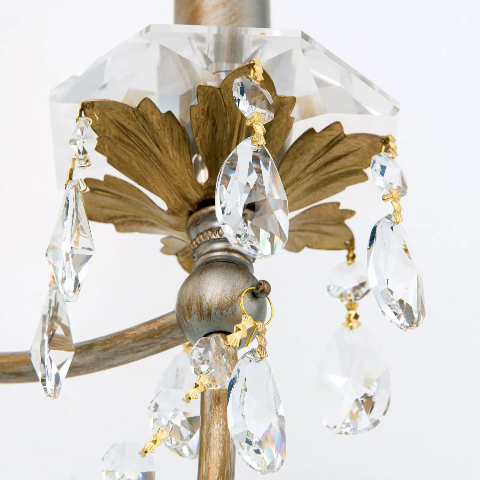 Zidna lampa MIRAMARE, srebrno-zlatna završna obrada, sa tri izvora svetla, bez abažura - 5