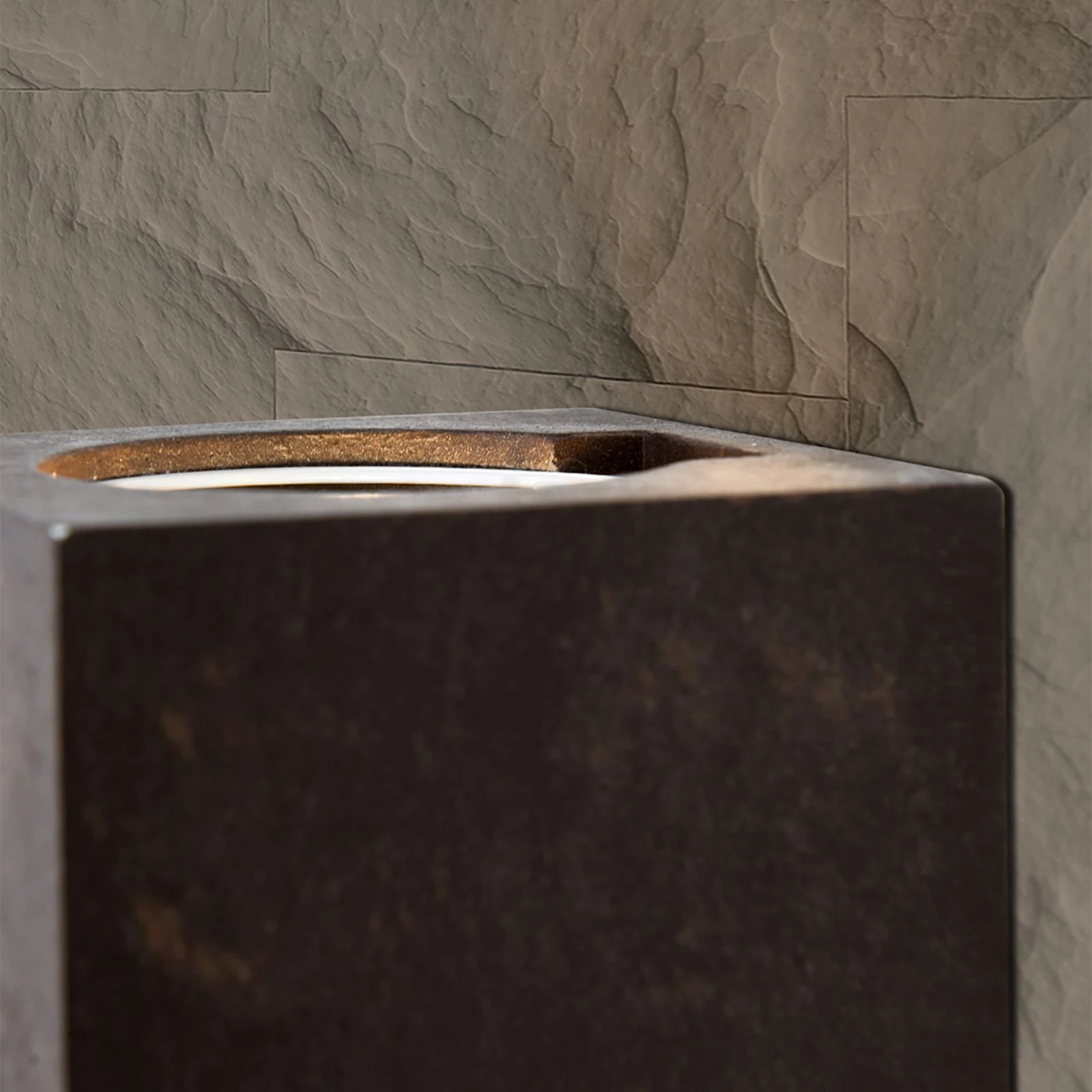 Zidna lampa CUBE, boja rđe, sa dva izvora svetla - 6