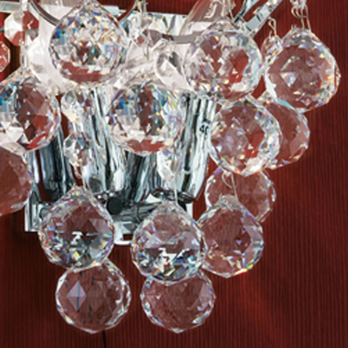 Zidna lampa KRISTALL KLASSISCH, sa dva izvora svetla, pozlaćena 24-karatnim zlatom - 4