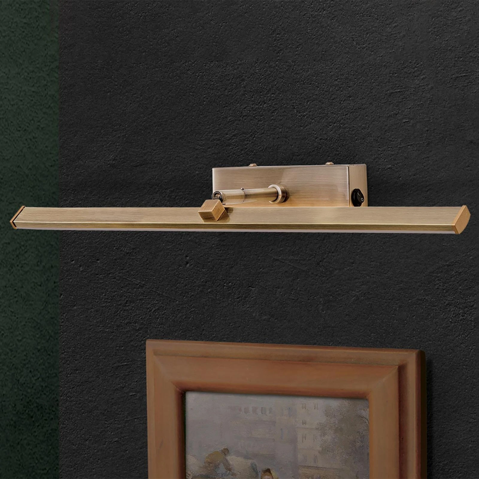 LED lampa za sliku PUBLIO, 50 cm, antik mesing - 2