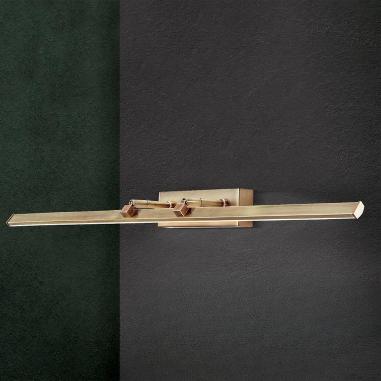 LED lampa za sliku PUBLIO, 75 cm, antik mesing