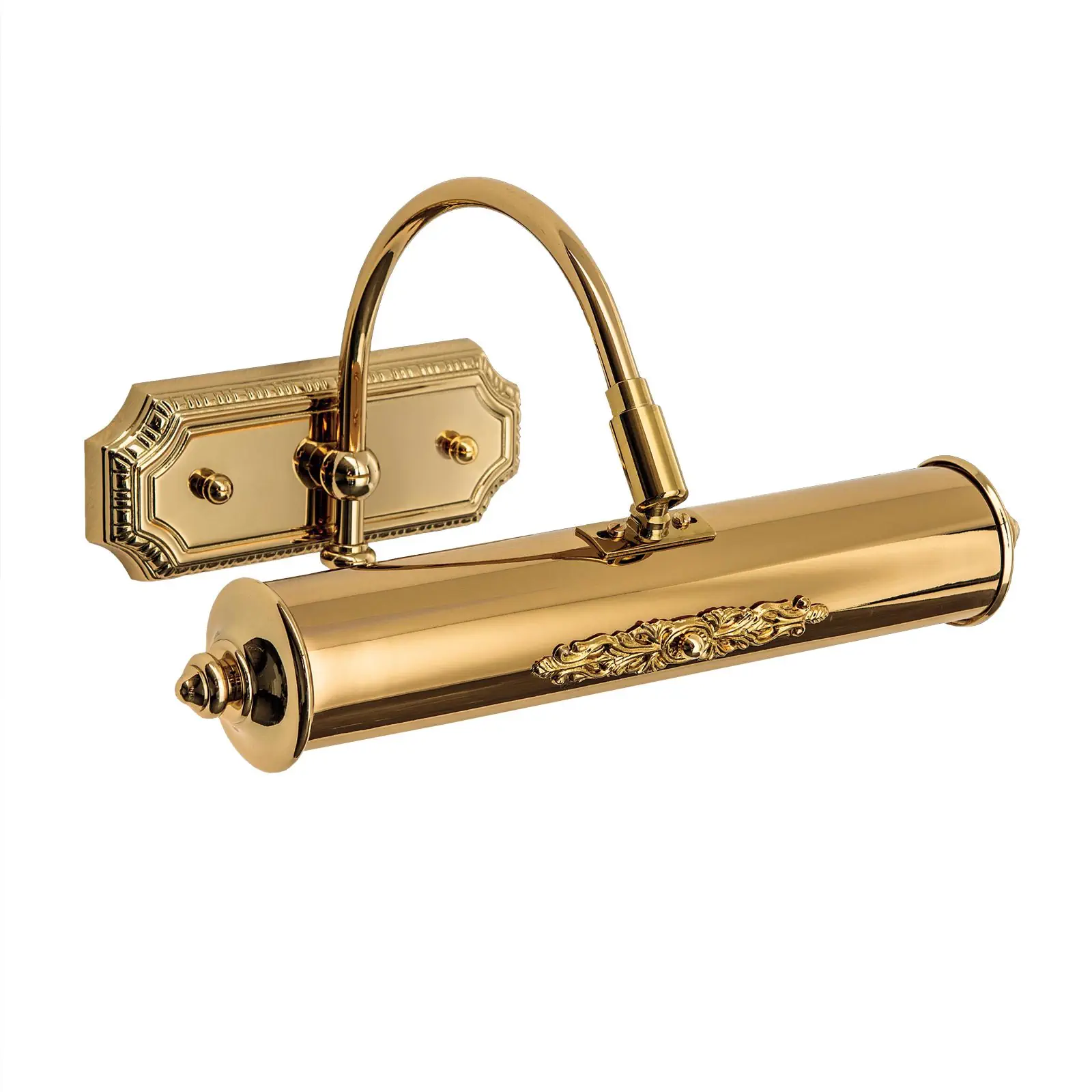 BILDERLEUCHTE, sa 1+1 izvorom svetla, zlatna završna obrada, sa dekorativnim elementima - 4