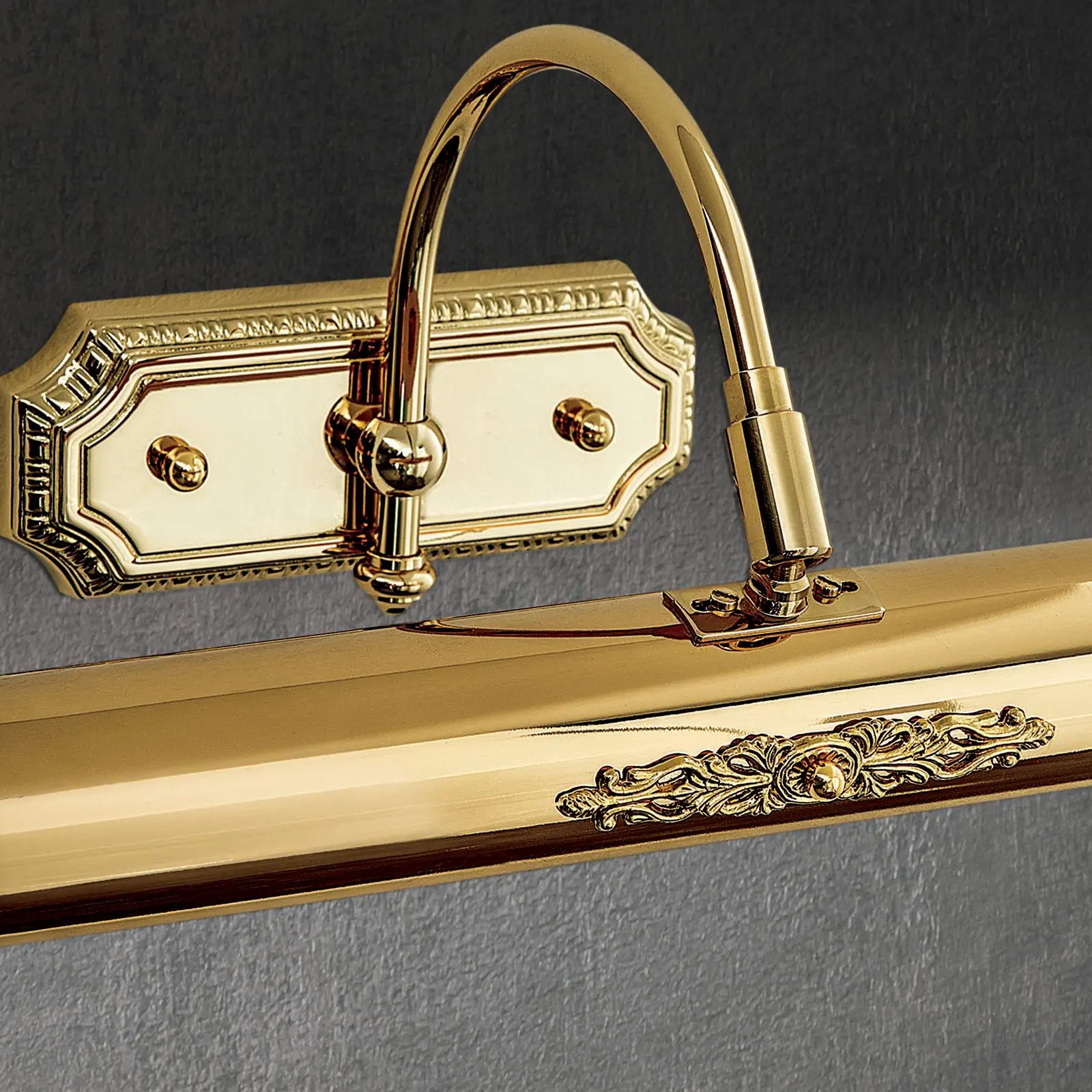 BILDERLEUCHTE, sa 2 izvora svetla, zlatna završna obrada, sa dekorativnim elementima - 3