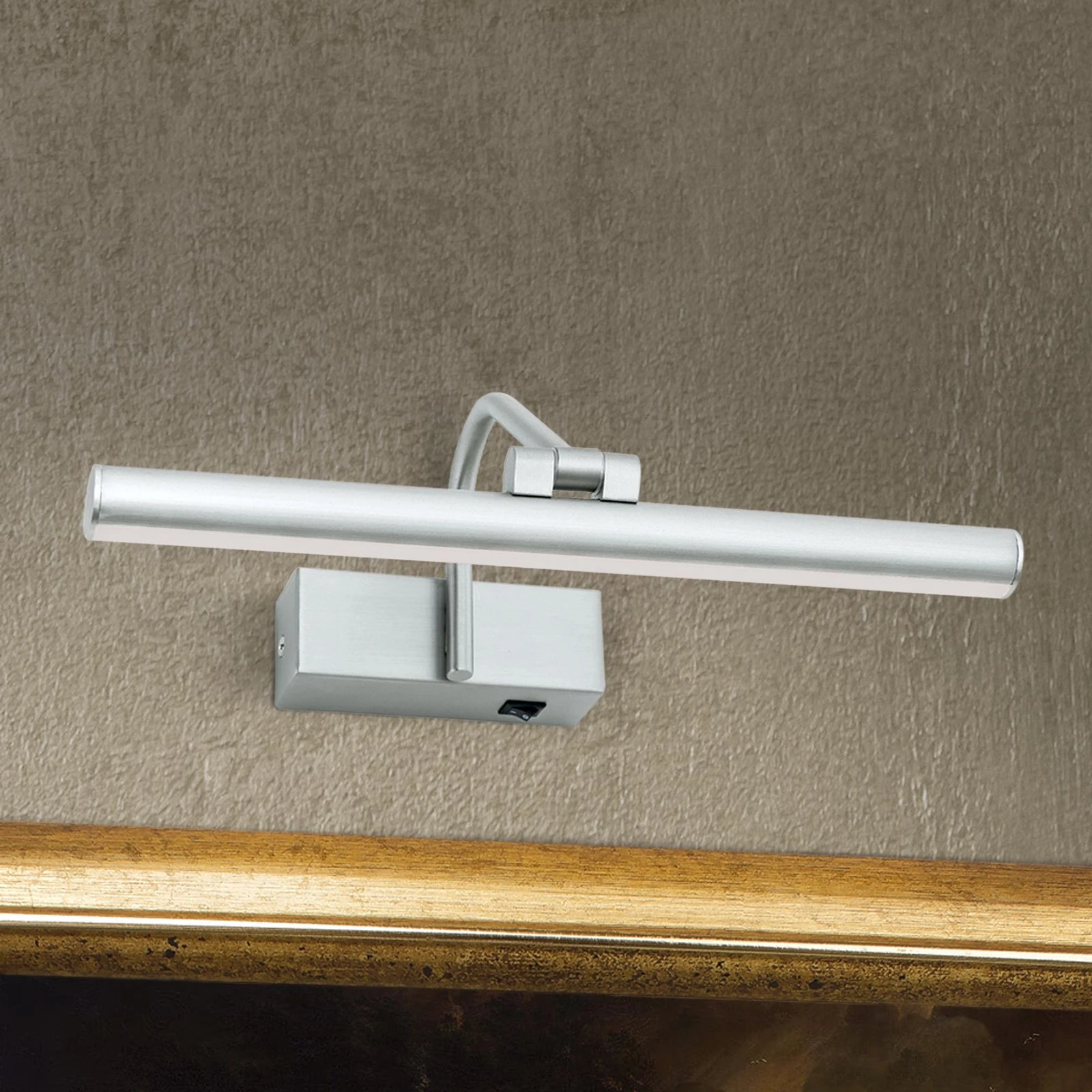 LED lampa za sliku PORTRAIT, 6 W, saten hrom - 3