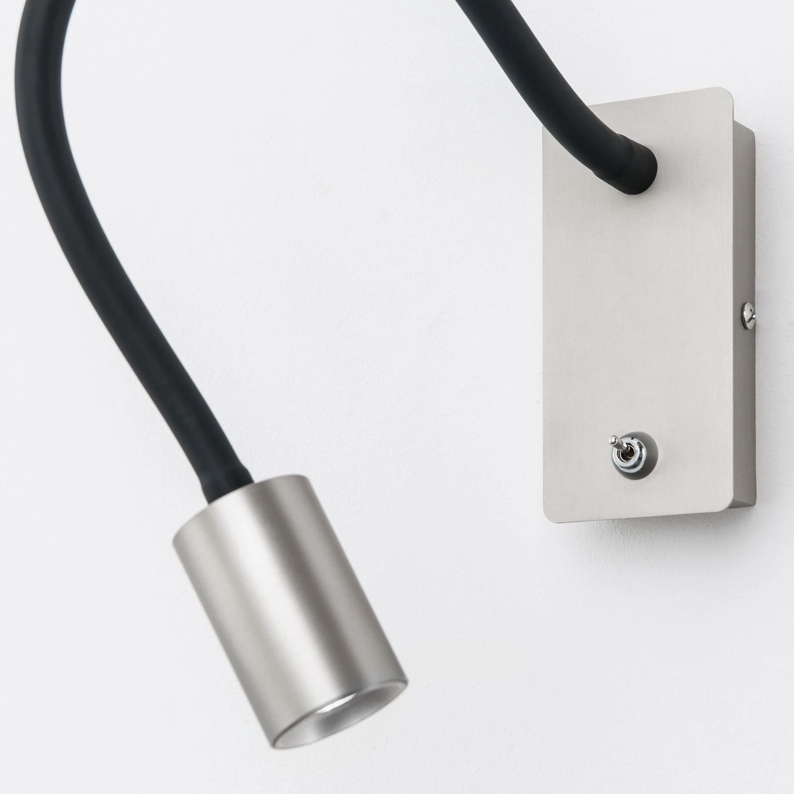 LED lampa za čitanje KURT, saten hrom - 5