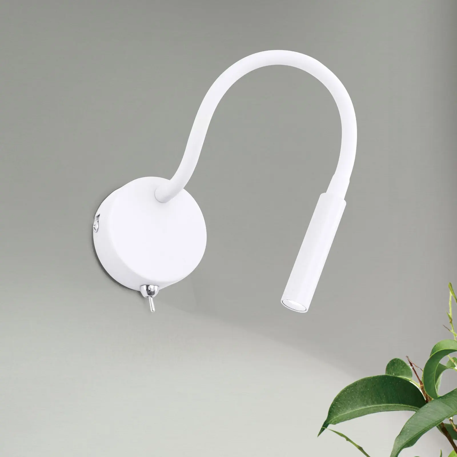 LED lampa za čitanje FLEXI, bela - 2