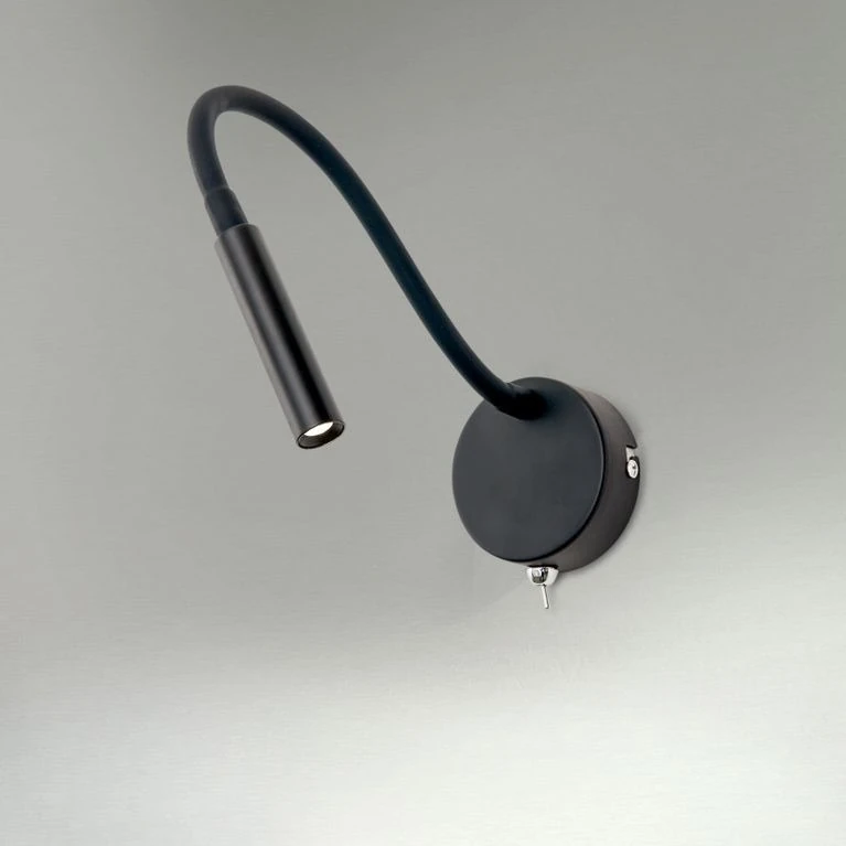 LED lampa za čitanje FLEXI, crna