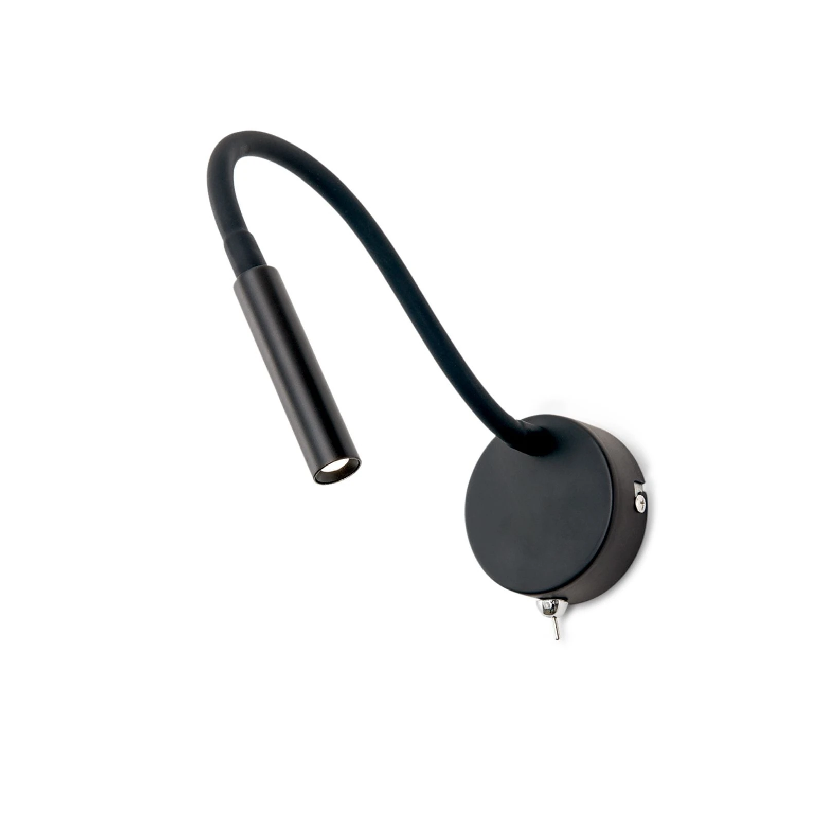 LED lampa za čitanje FLEXI, crna - 4