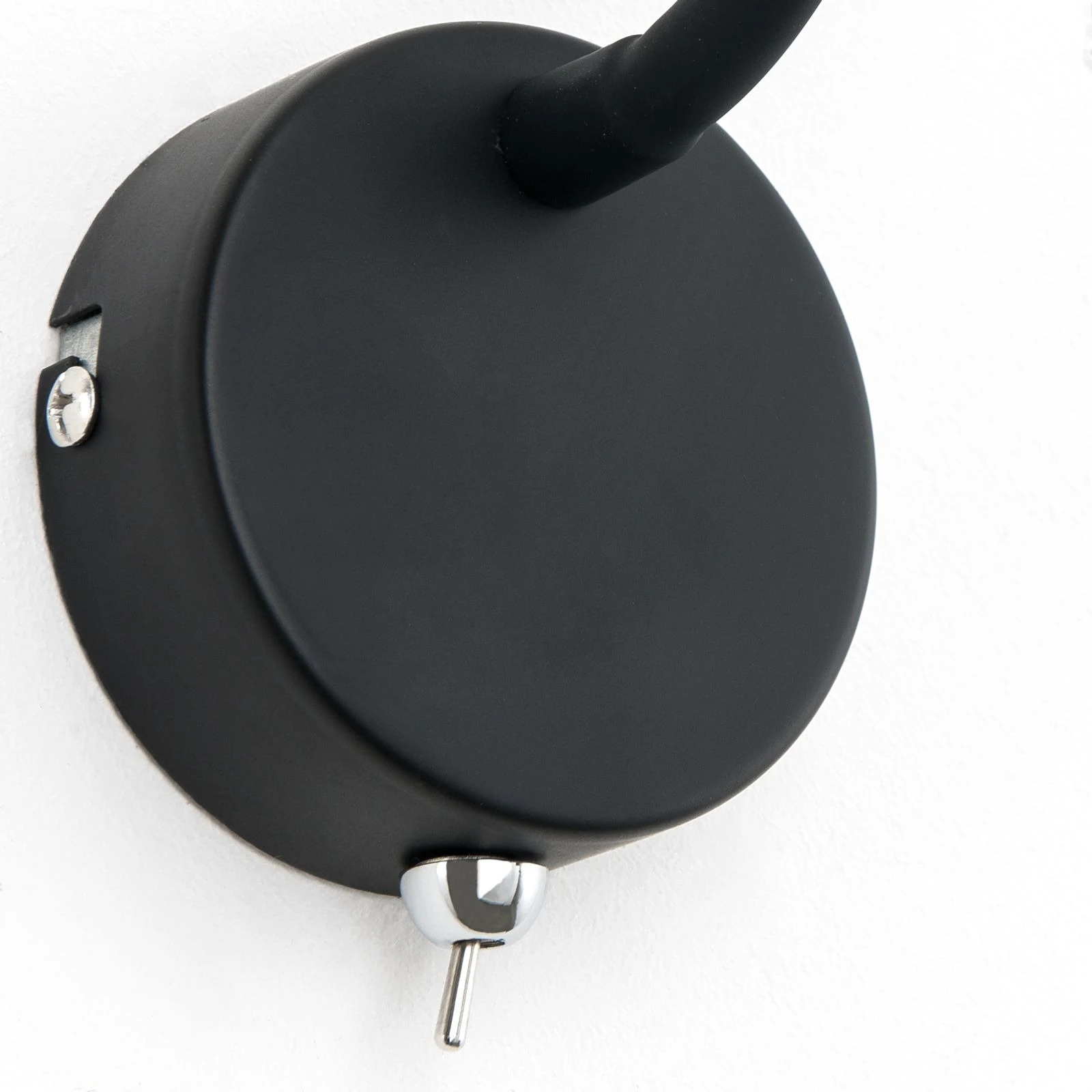 LED lampa za čitanje FLEXI, crna - 5