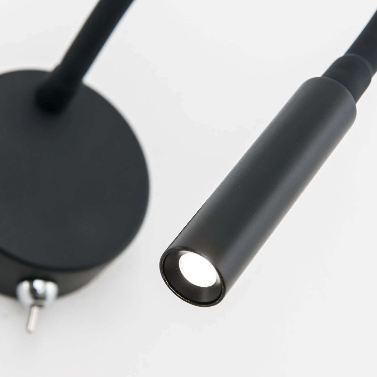 LED lampa za čitanje FLEXI, crna - 6