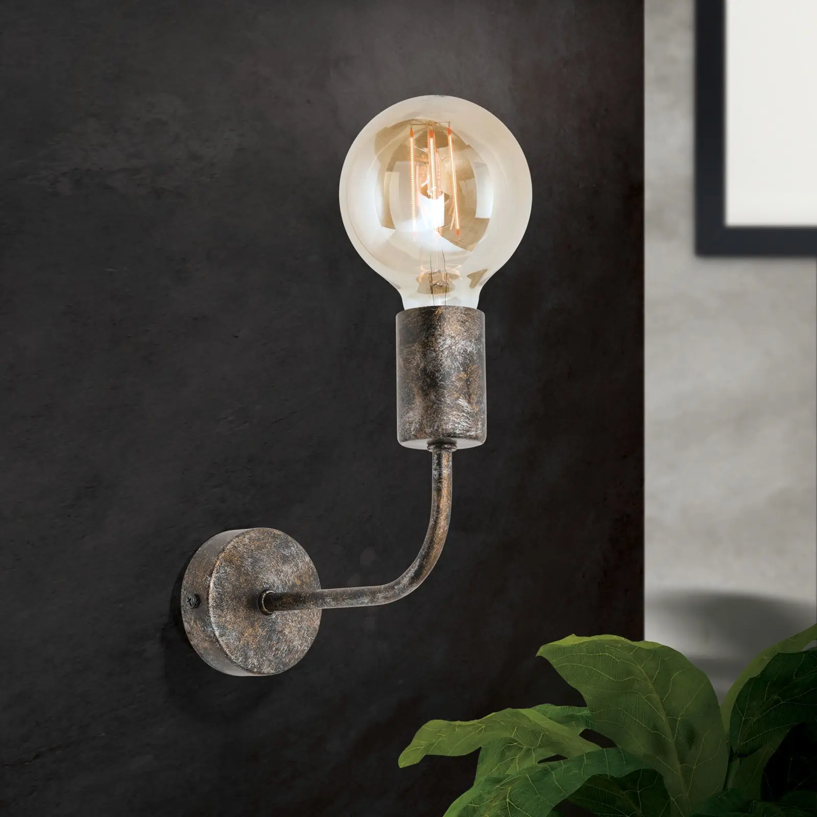 Zidna lampa RETRO, sa jednim izvorom svetla, vintage - 2