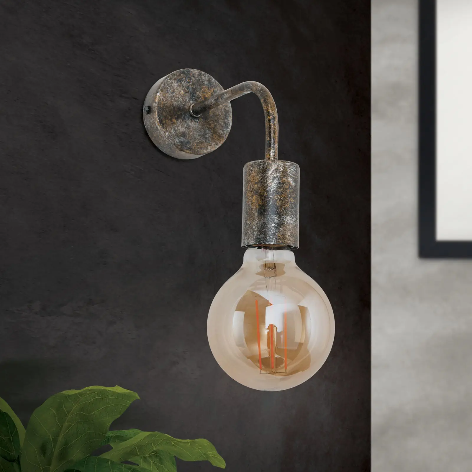 Zidna lampa RETRO, sa jednim izvorom svetla, vintage - 3