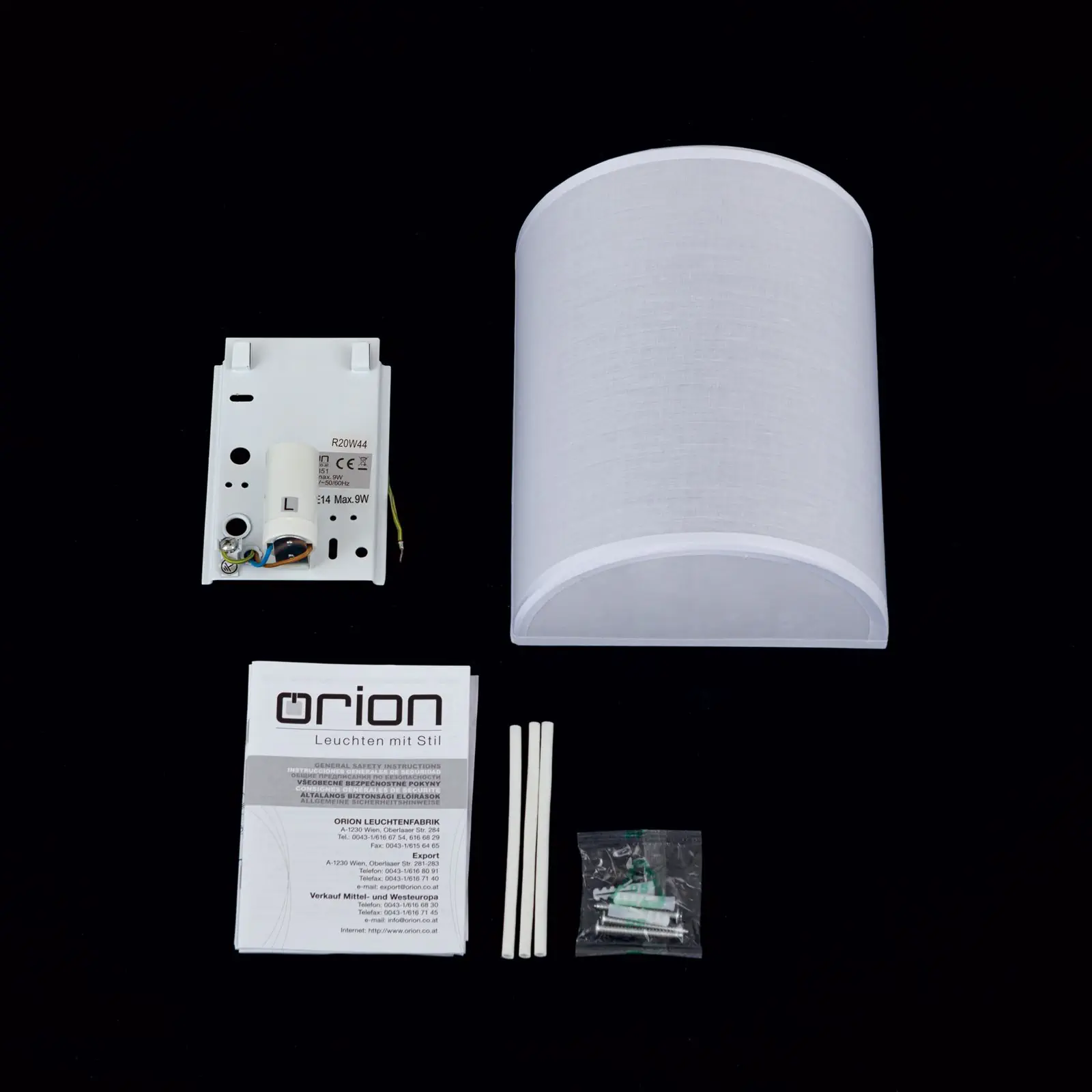 Zidna lampa UFO, bela - 8