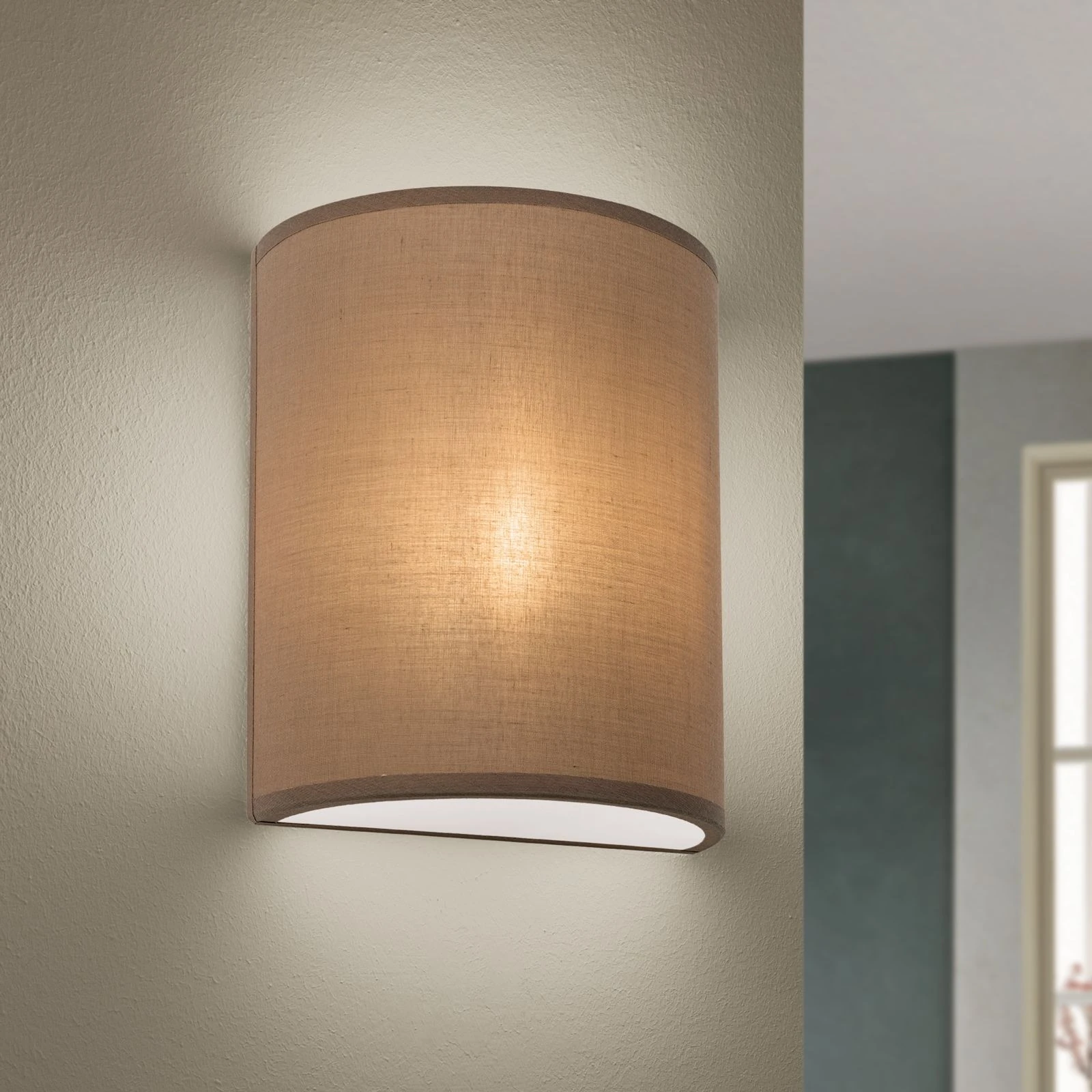 Zidna lampa UFO, braon završna obrada - 2