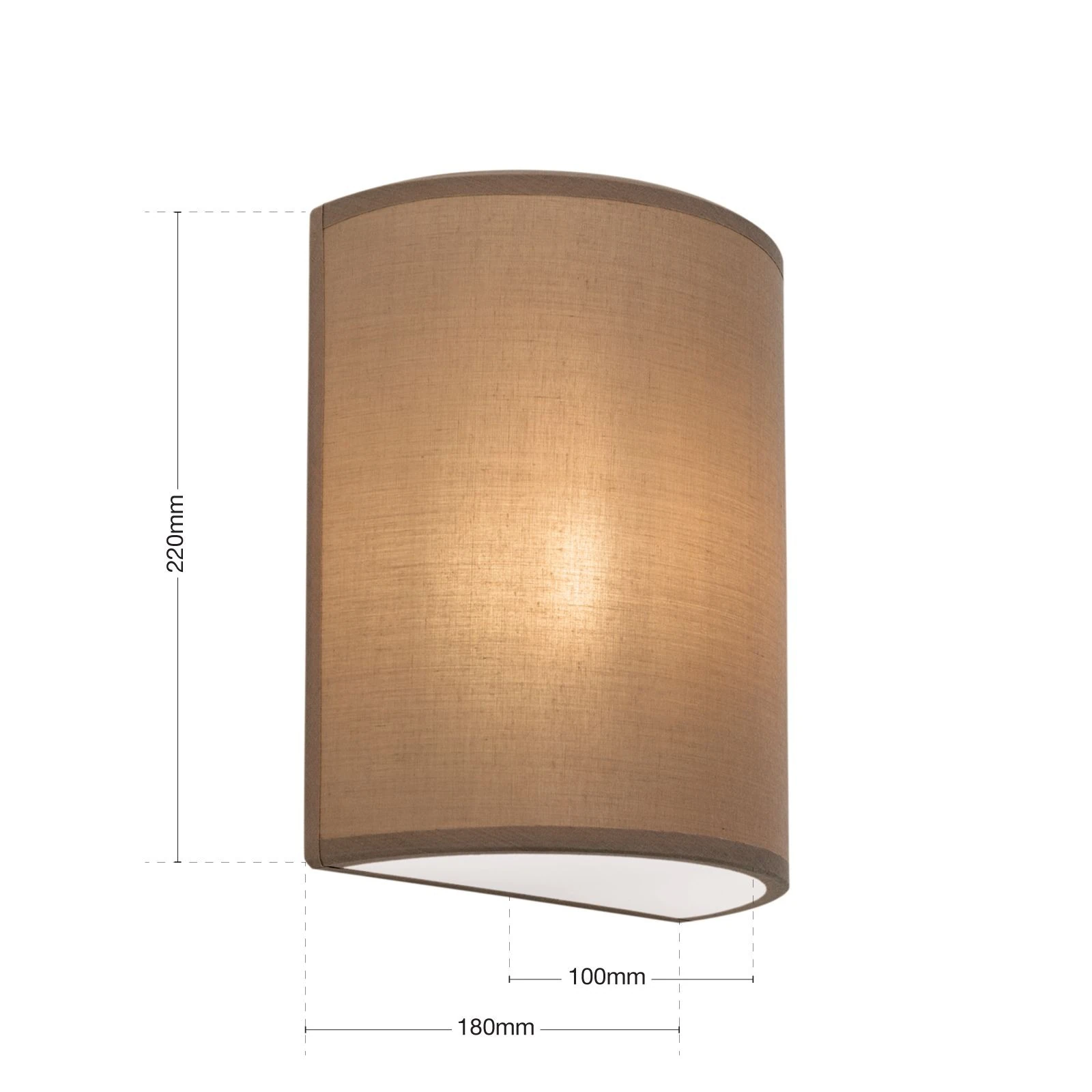 Zidna lampa UFO, braon završna obrada - 7