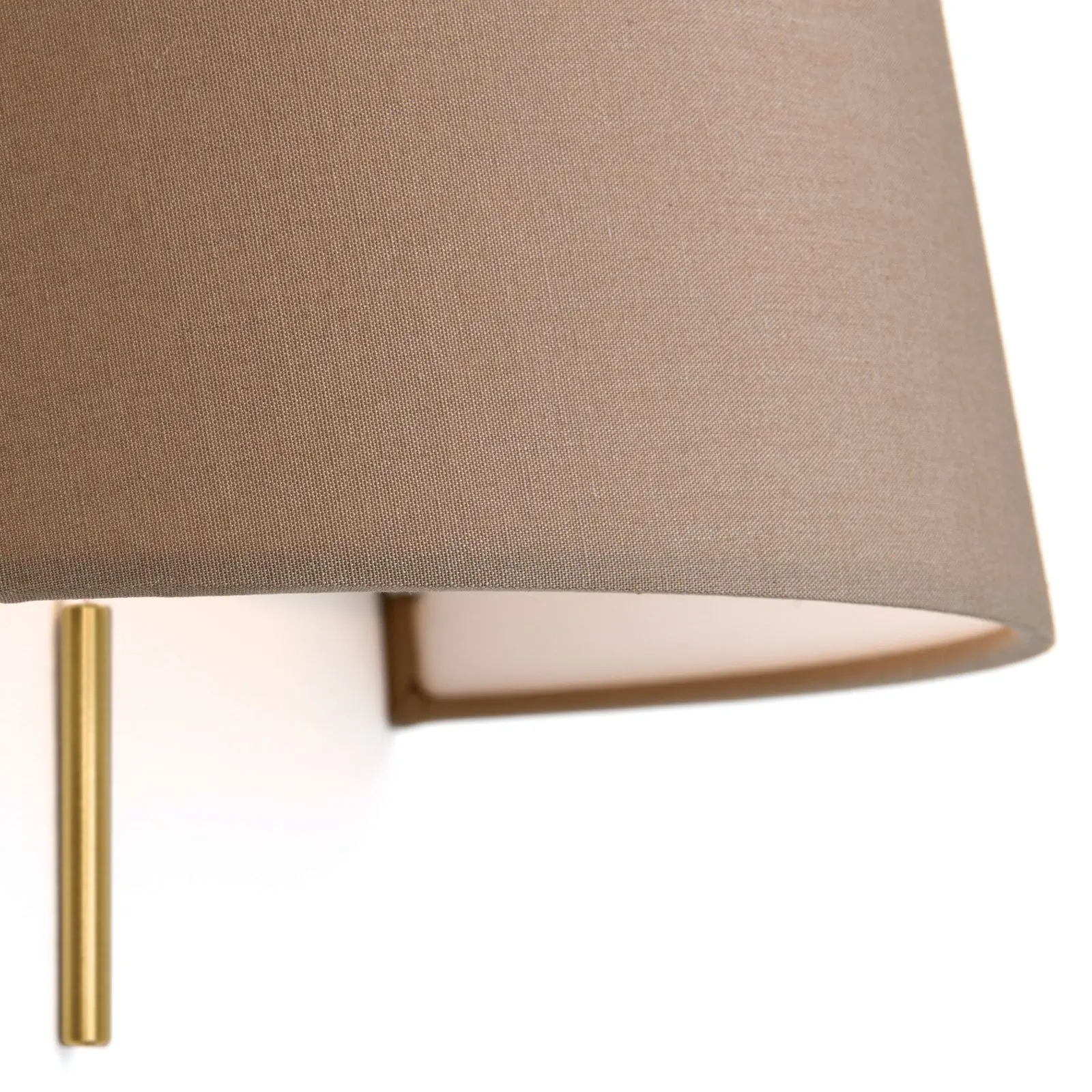 Zidna lampa SHADE, mesing mat, sa braon abažurima - 2