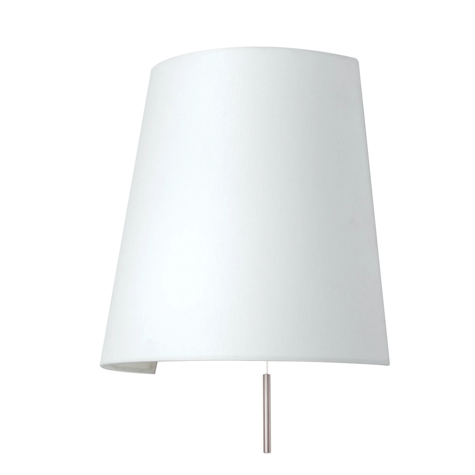 Zidna lampa SHADE, saten hrom, beli abažur - 3