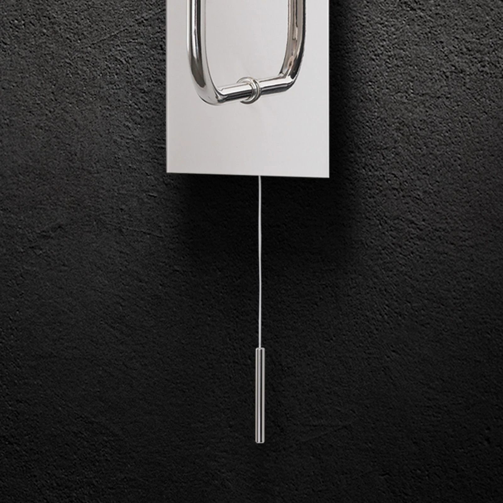 Zidna lampa PIPES, sjajni nikal, sa sjajnim opal staklom - 3