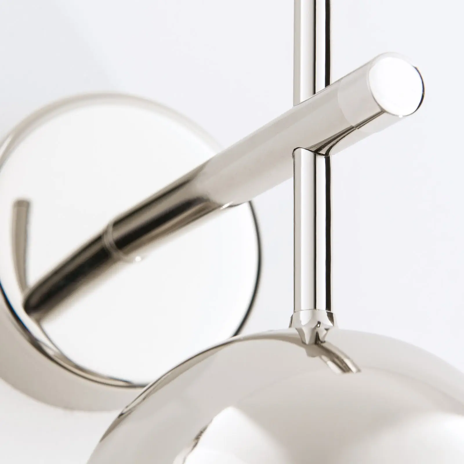 Zidna lampa BALL, niklovana, sa providnim kristalnim staklom sa line cut brušenjem - 3