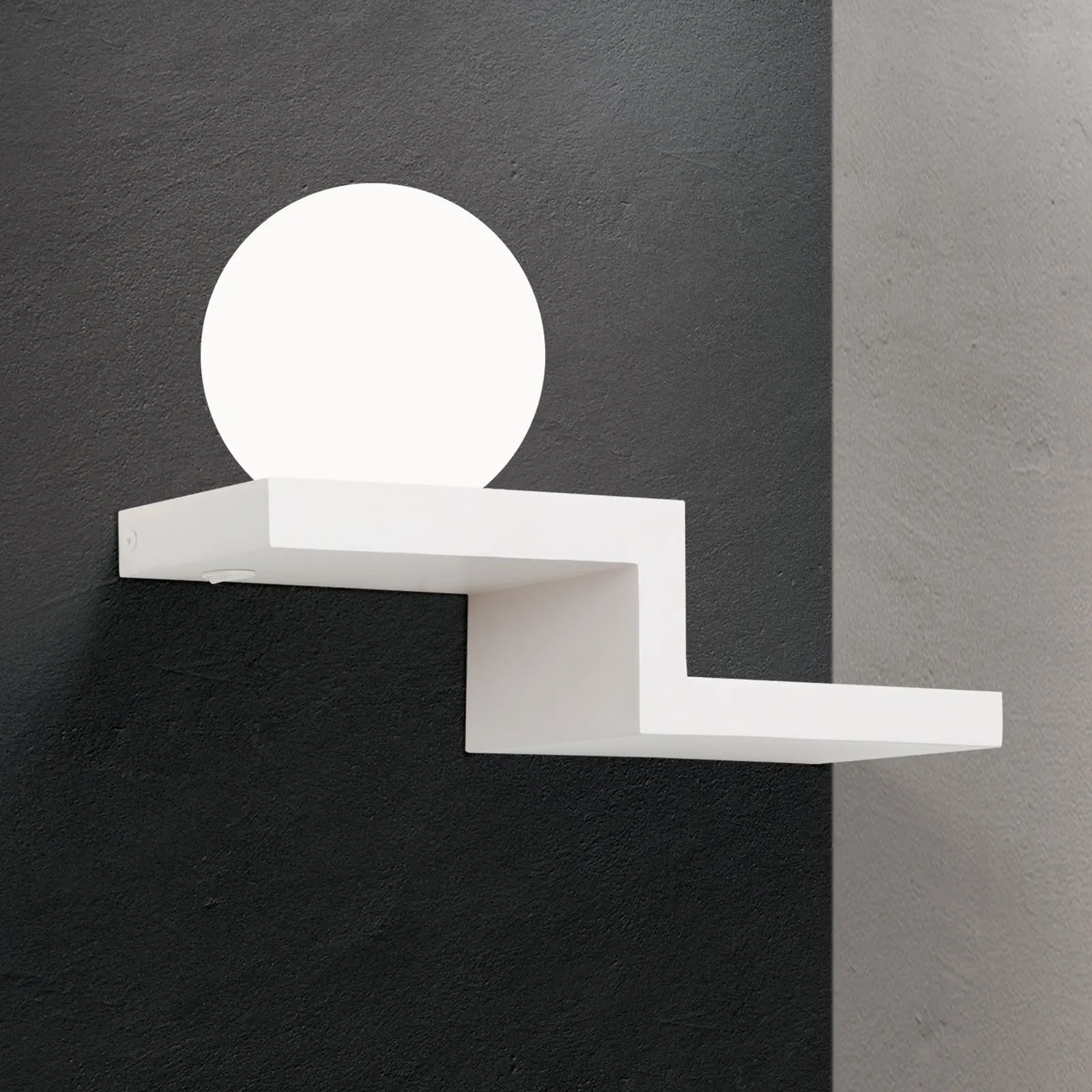 LED zidna lampa SNOWBALL with charging station, bela - 2