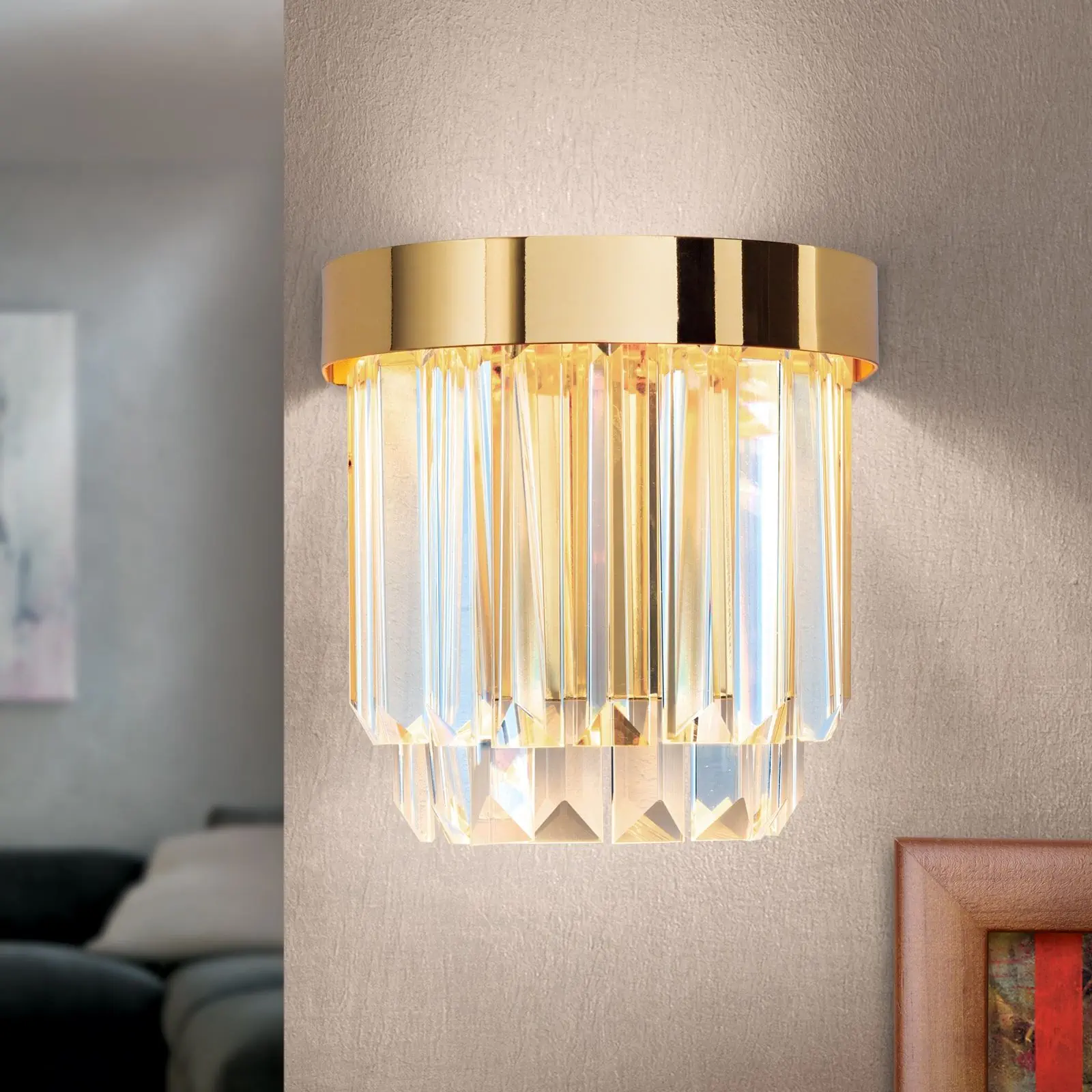 LED zidna lampa PRISM, pozlaćena 24-karatnim zlatom - 2