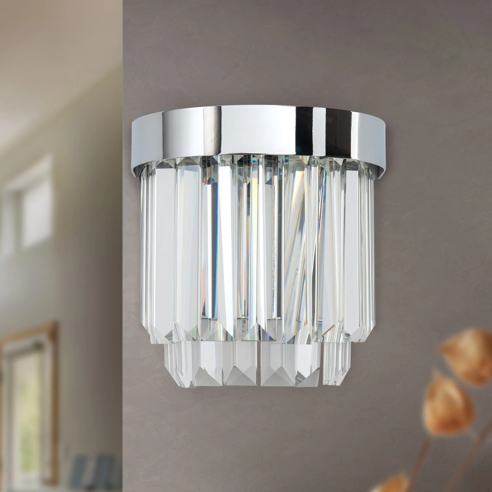 Zidna lampa PRISM LED, hrom - 3