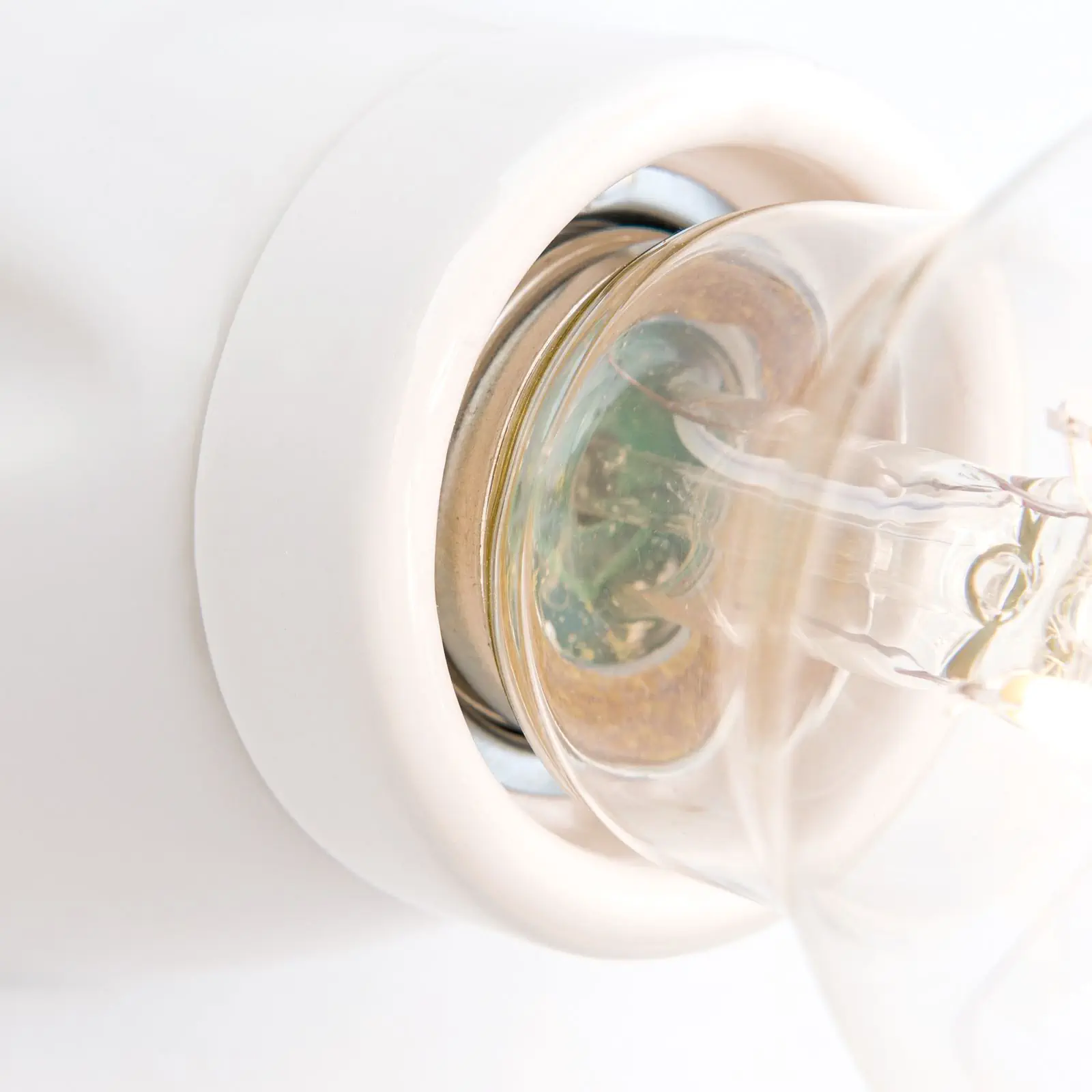 Zidna lampa FROST, sa jednim izvorom svetla, keramika, bela - 5