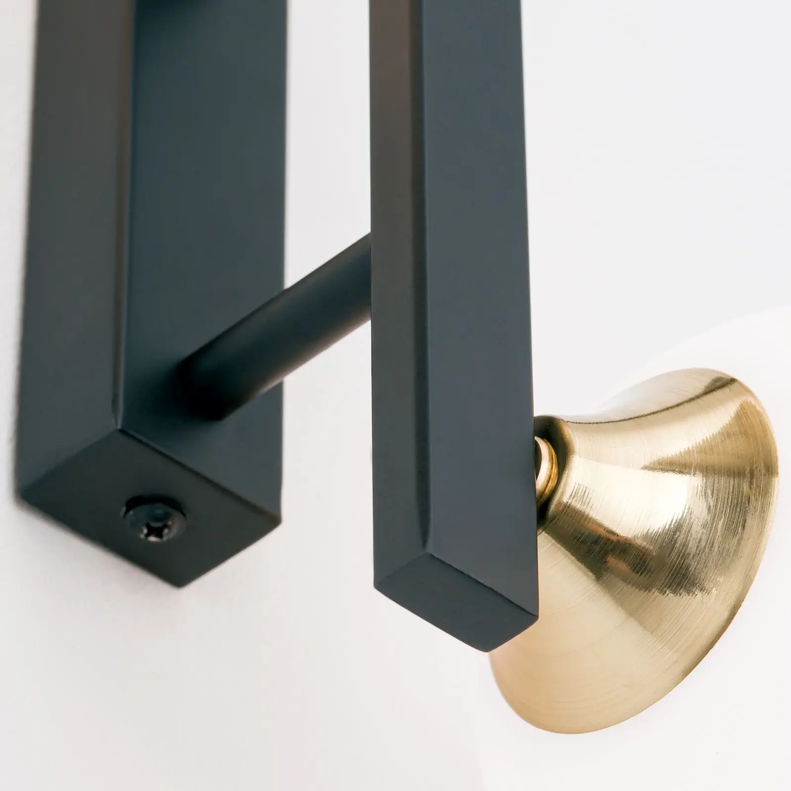 Zidna lampa SNOWWHITE sa dva izvora svetla, crni mesing - 6