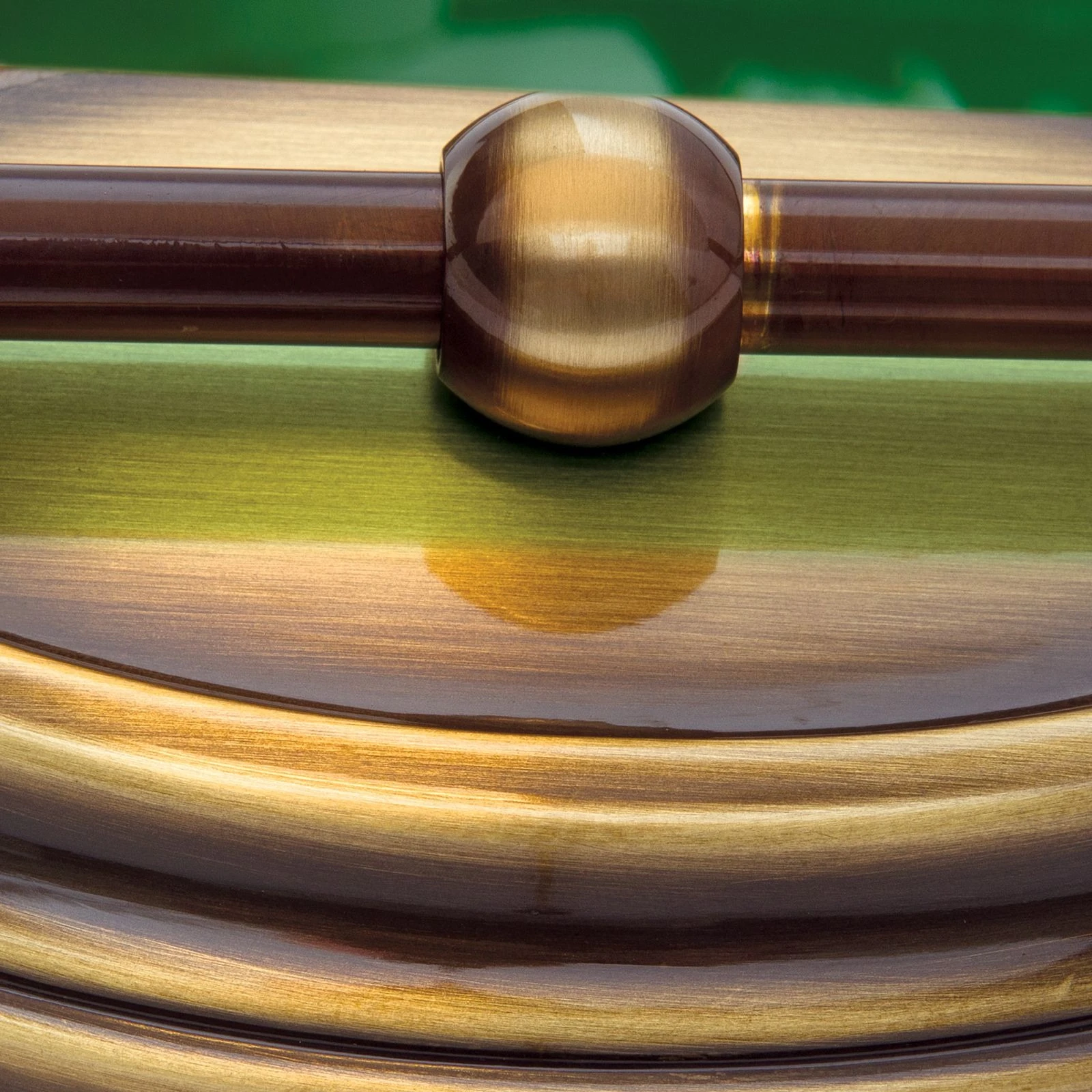 Zidna lampa HARVARD, patina, zeleni stakleni abažur - 6