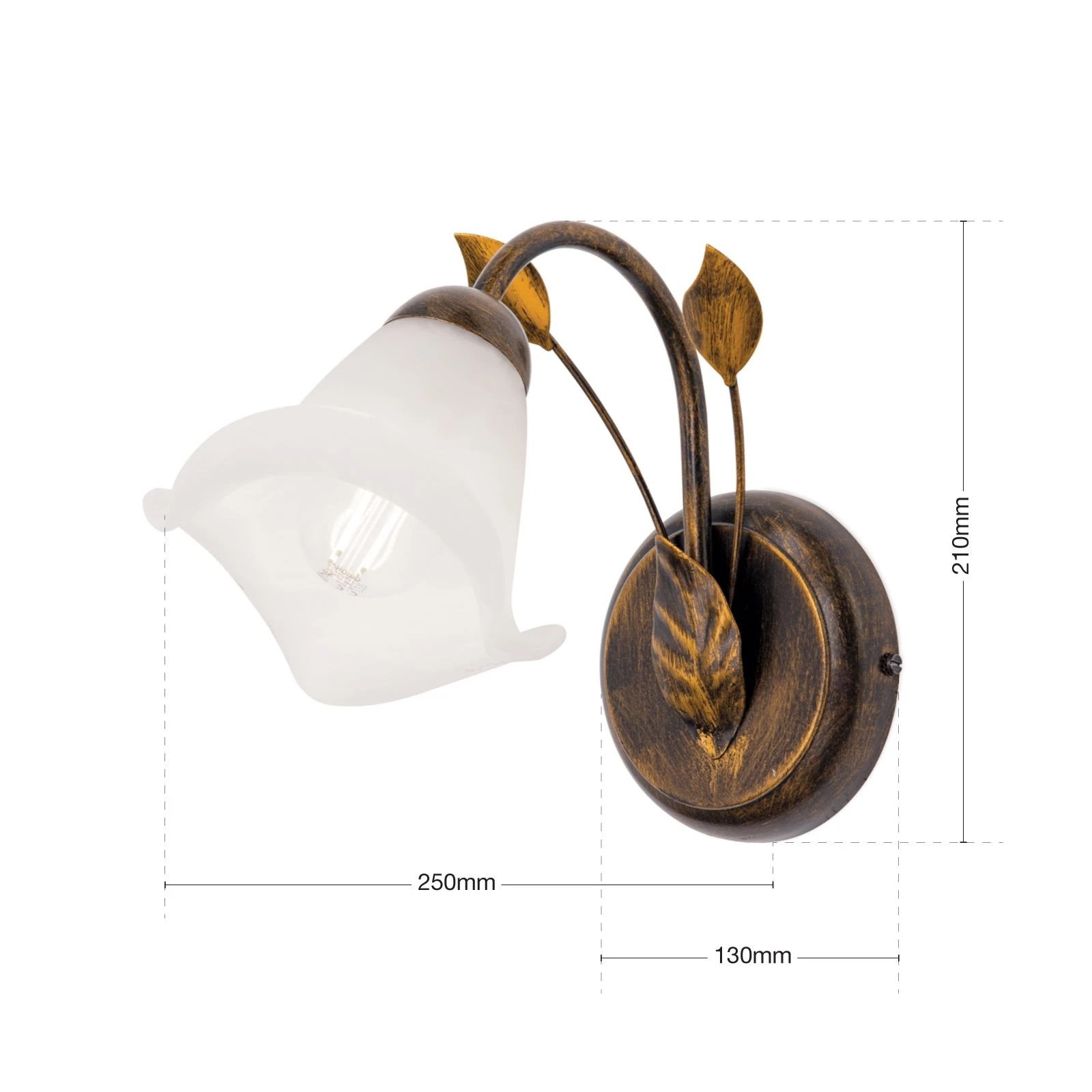 Zidna lampa SISI, antik - 7