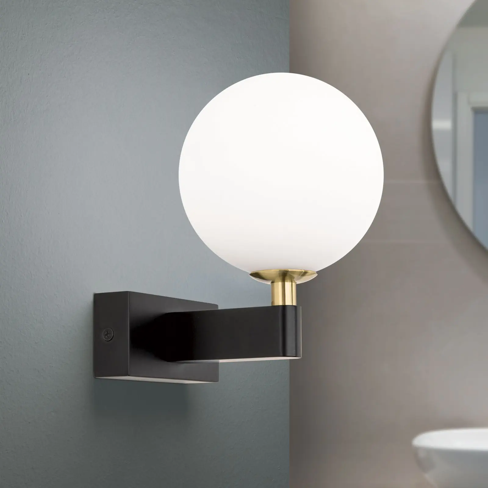 Zidna lampa MARA, crna / mat mesing - 2