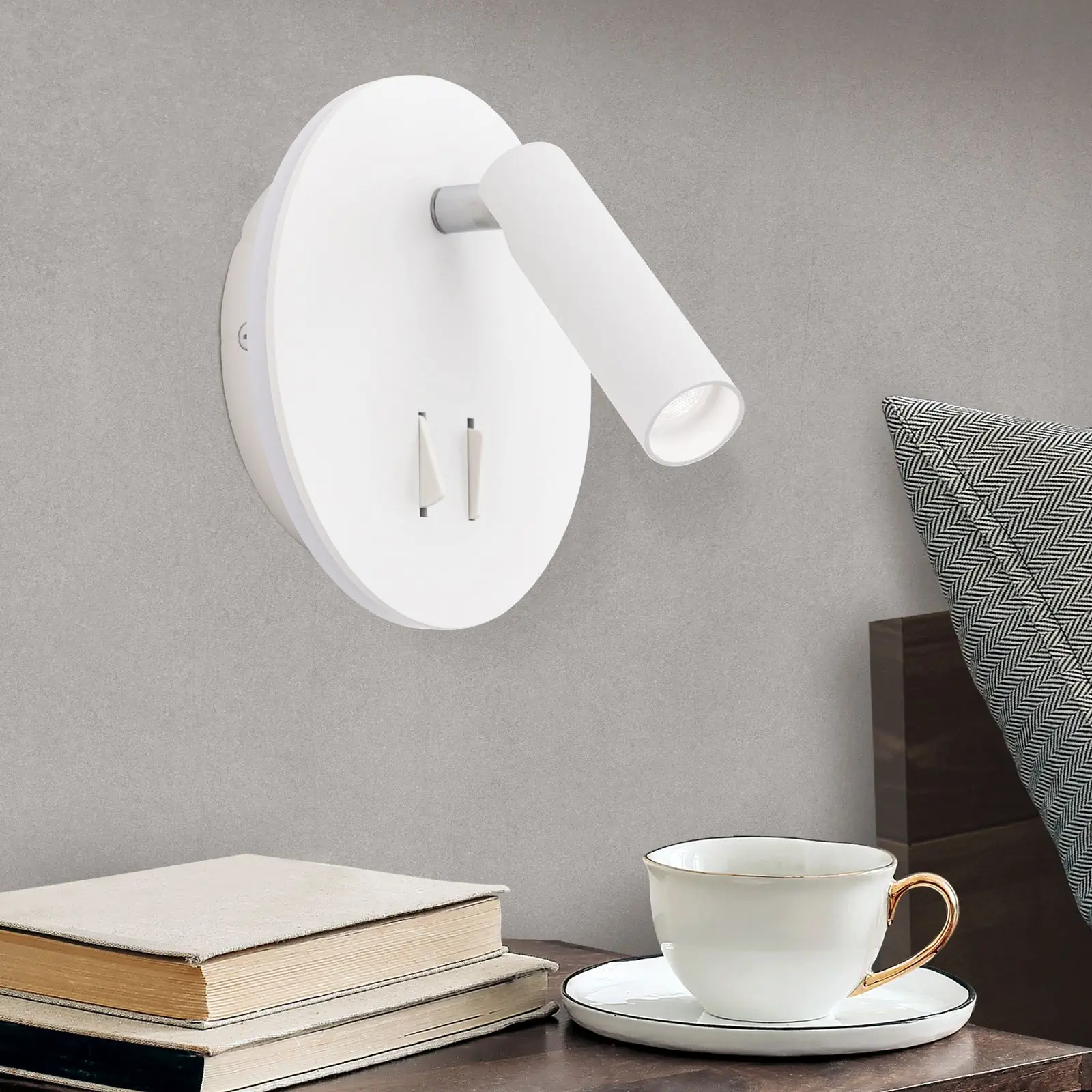 LED zidna lampa LENNY, bela - 3