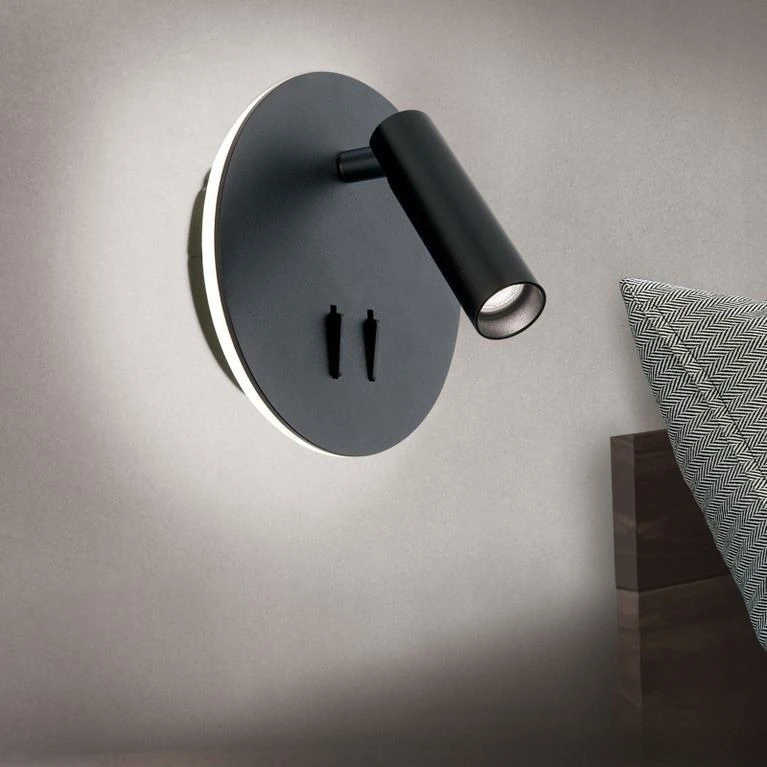 LED zidna lampa LENNY, crna