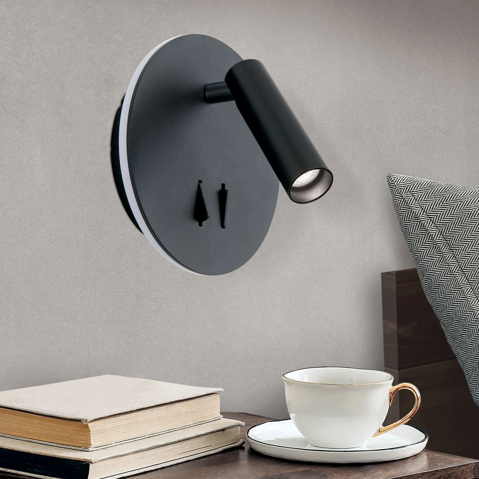 LED zidna lampa LENNY, crna - 3