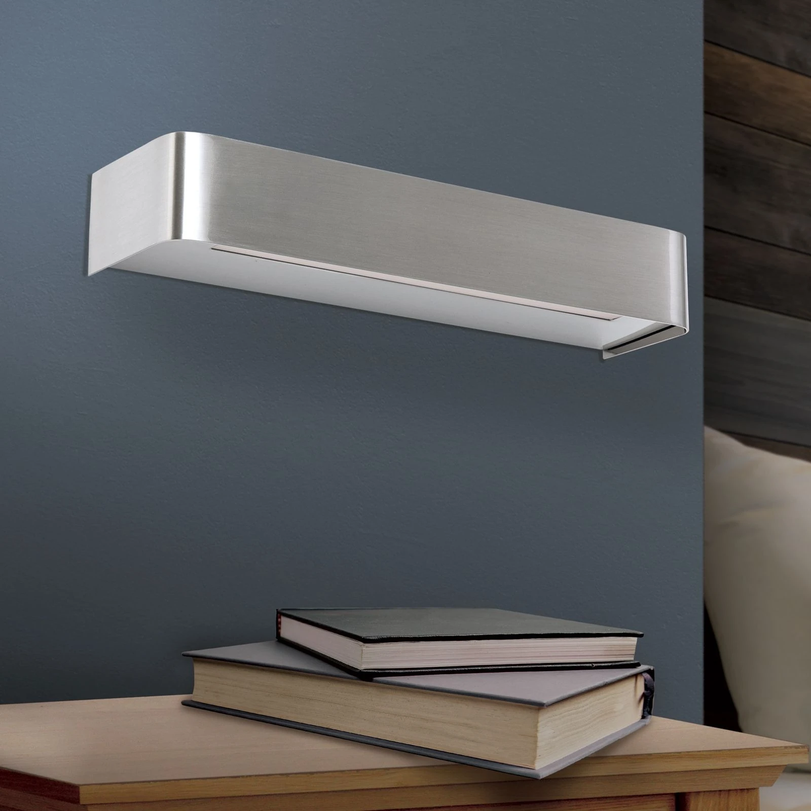 LED zidna lampa BERNHARD, saten hrom - 3