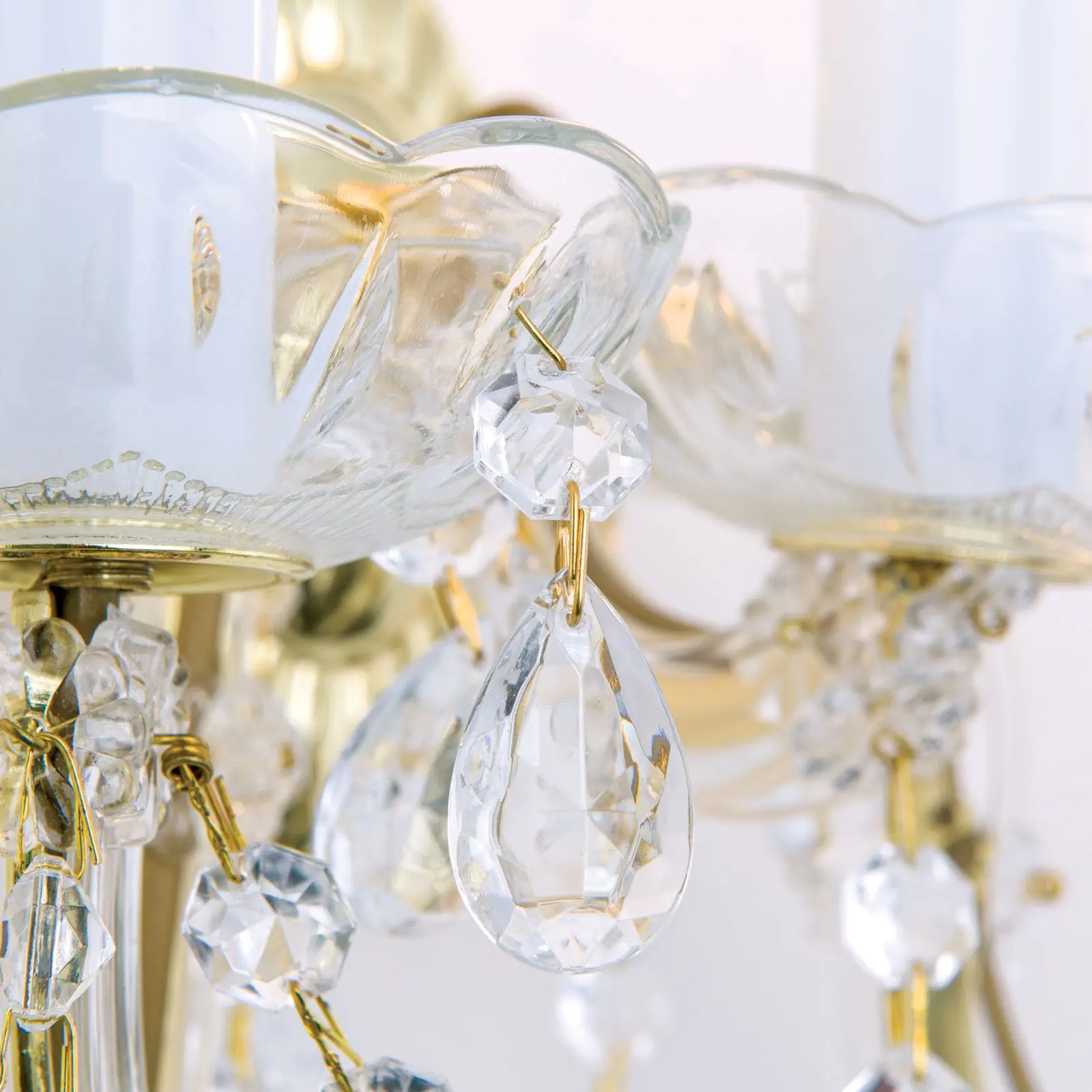 Zidna lampa BALLROOM, sa tri izvora svetla, pozlaćena - 6