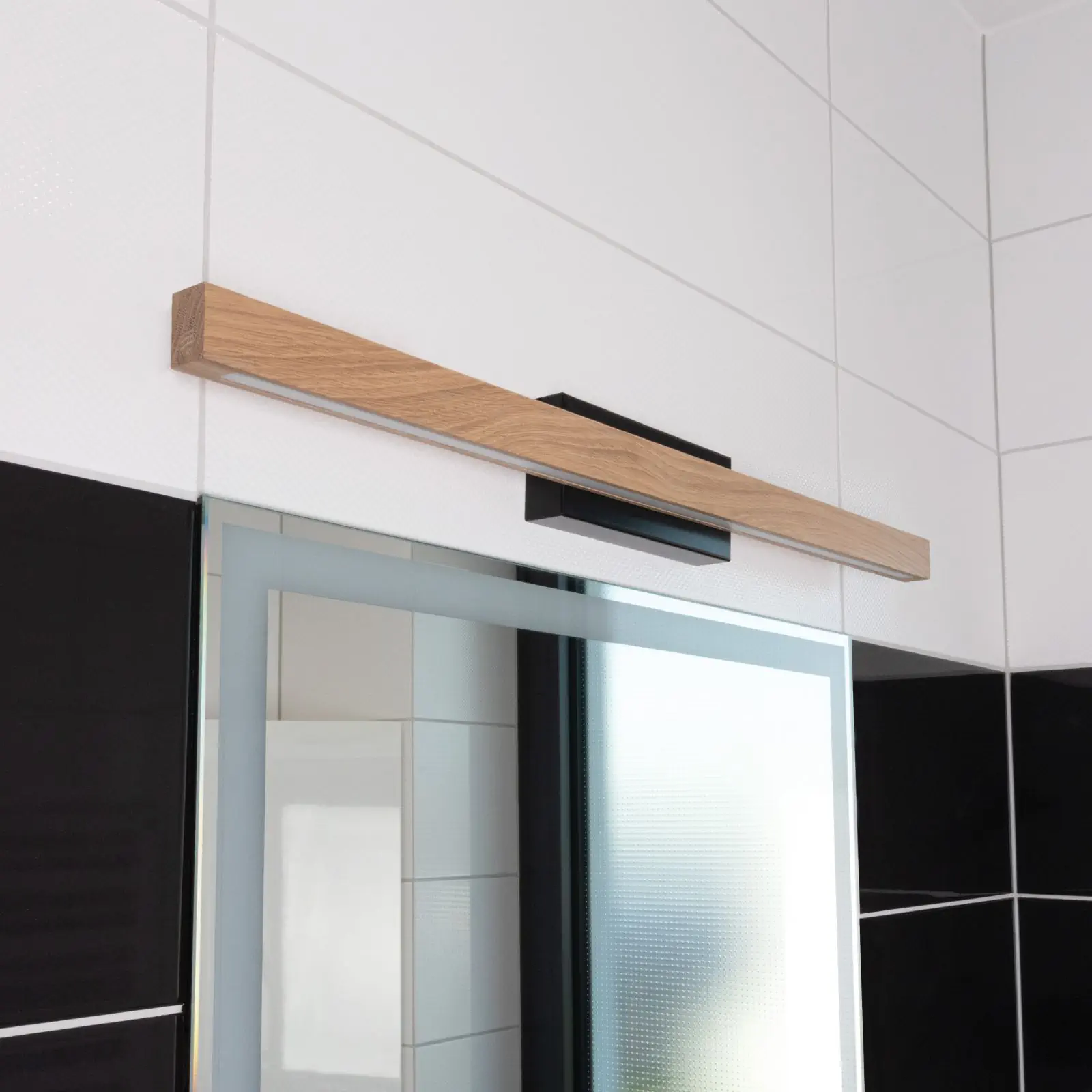 LED zidna lampa SONAS, oak/crna - 3