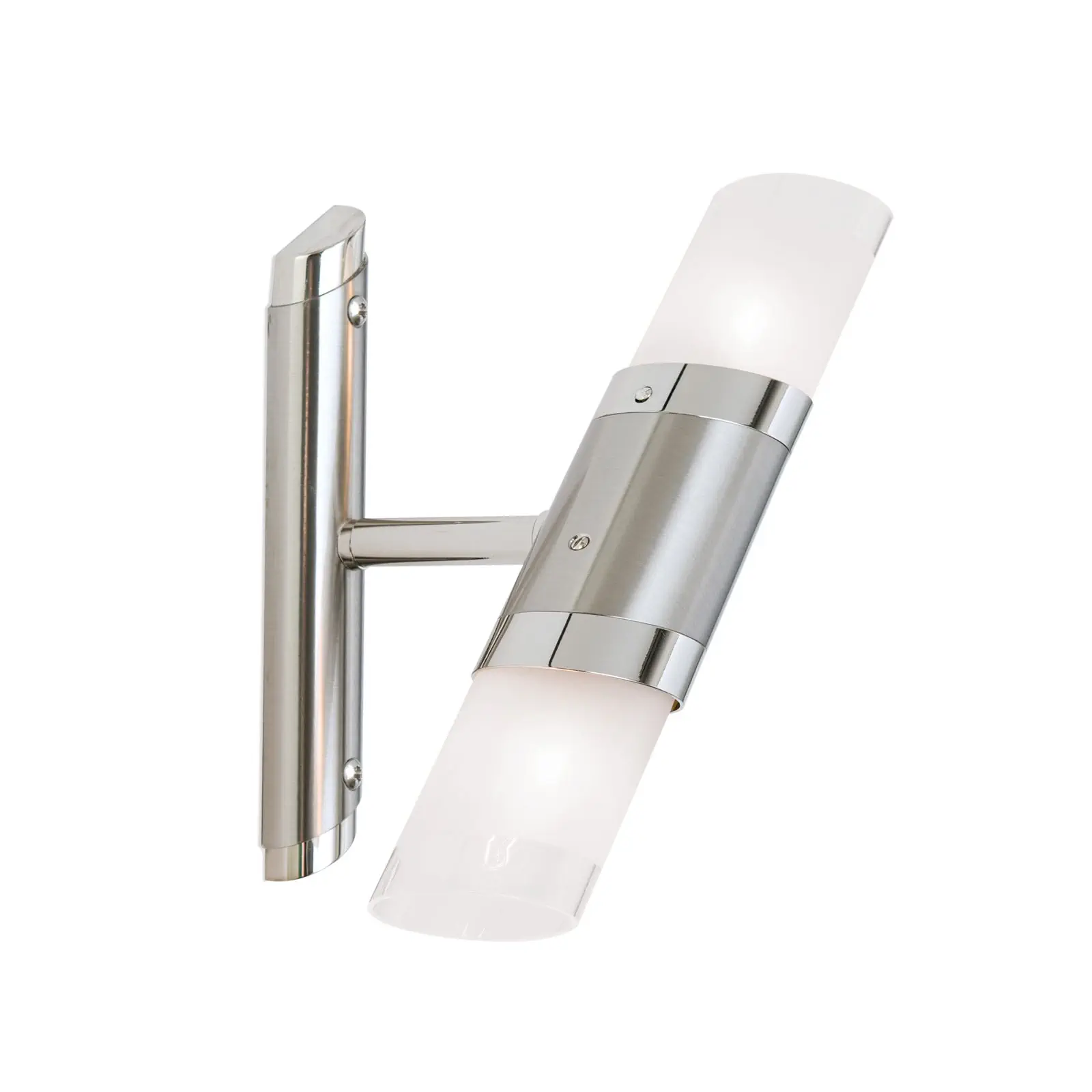 Zidna lampa SPOT EXCLUSIVE, 2-lampa, satin, sa transparentnim mat staklima - 4