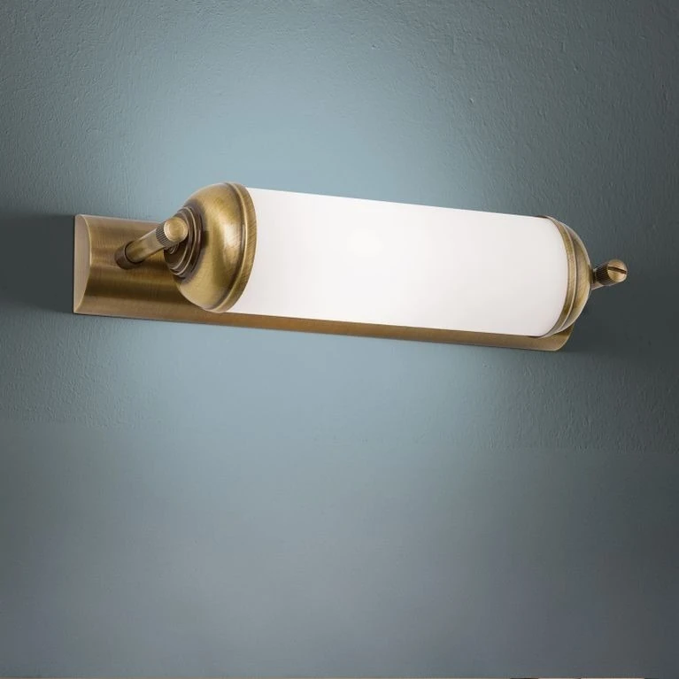 Produžena zidna lampa WIENER NOSTALGIE, antik mesing, 28 cm