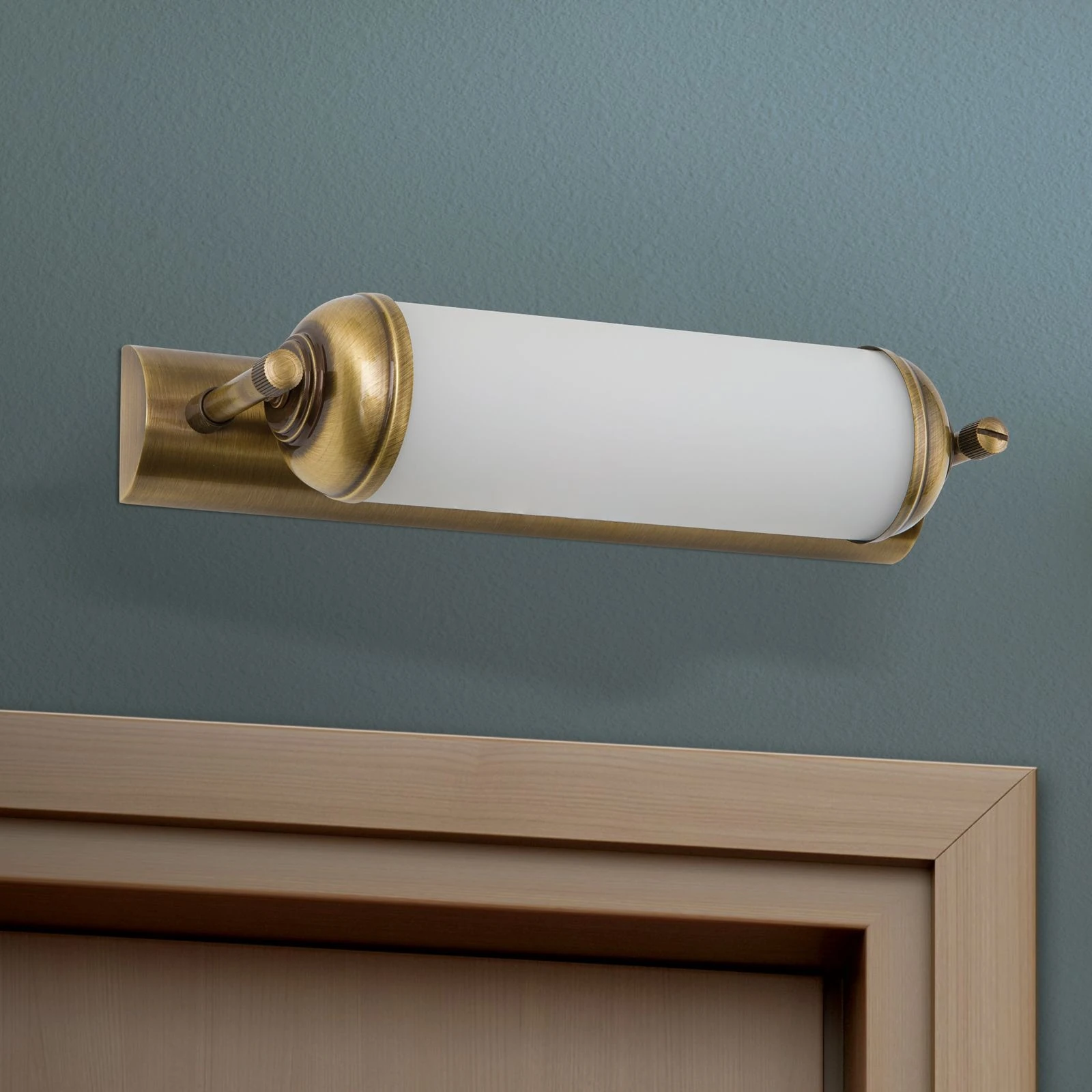 Produžena zidna lampa WIENER NOSTALGIE, antik mesing, 28 cm - 3