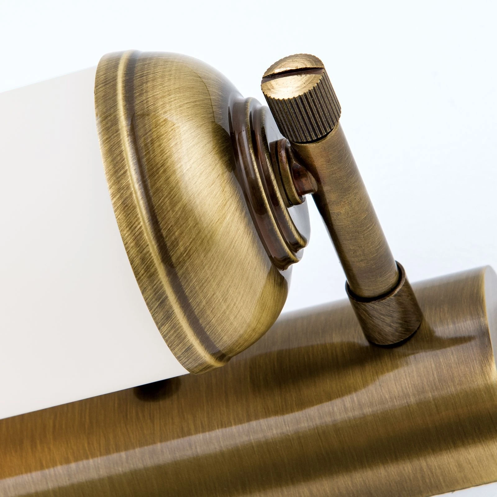 Produžena zidna lampa WIENER NOSTALGIE, antik mesing, 28 cm - 6