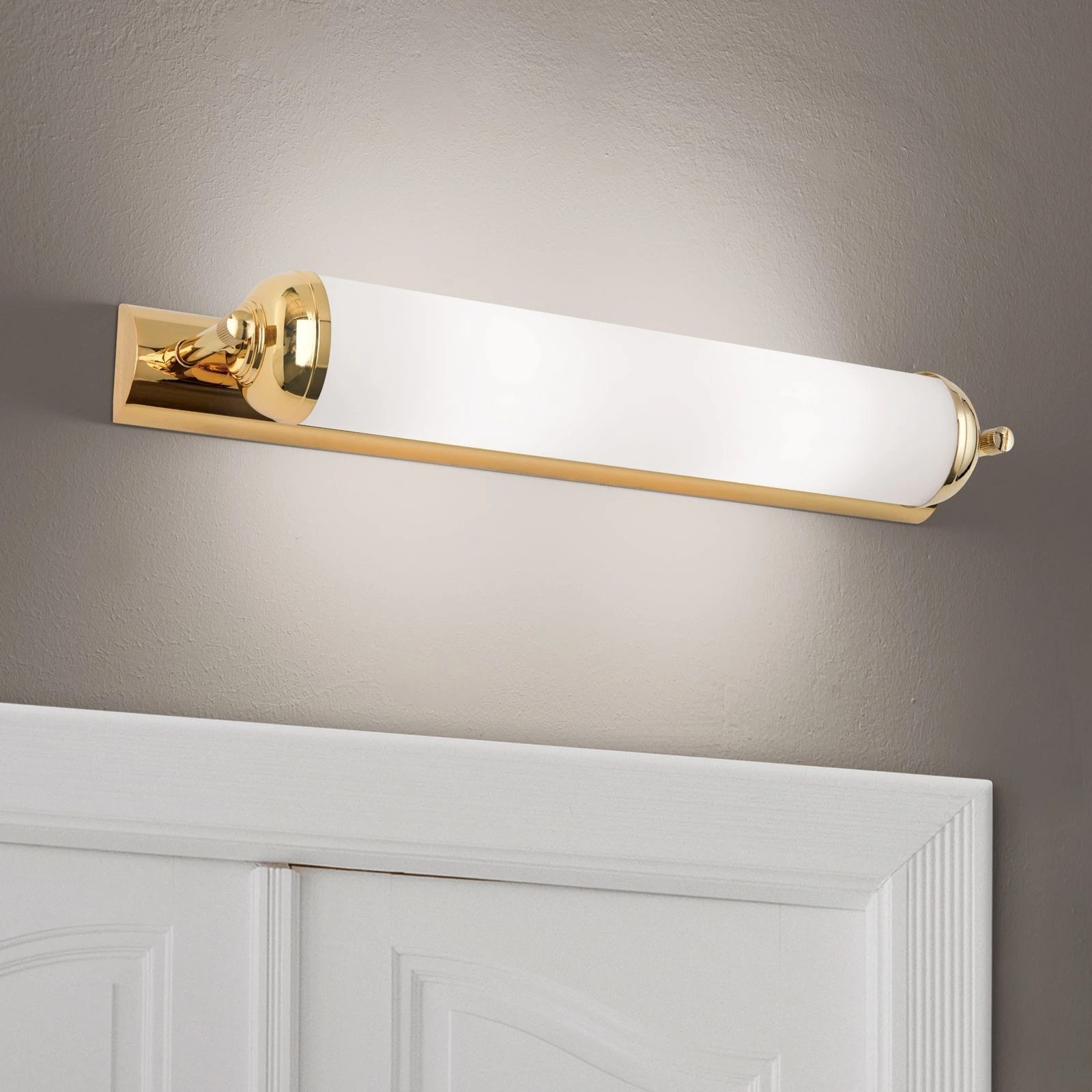 Produžena zidna lampa WIENER NOSTALGIE, 24-karatno pozlaćena, 42 cm