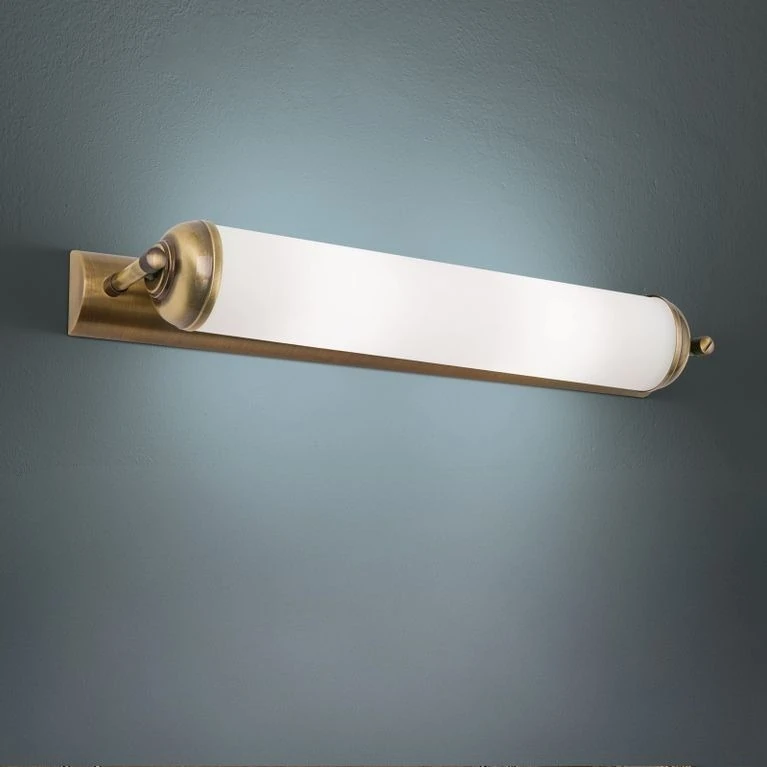 Produžena zidna lampa WIENER NOSTALGIE, antik mesing, 42 cm