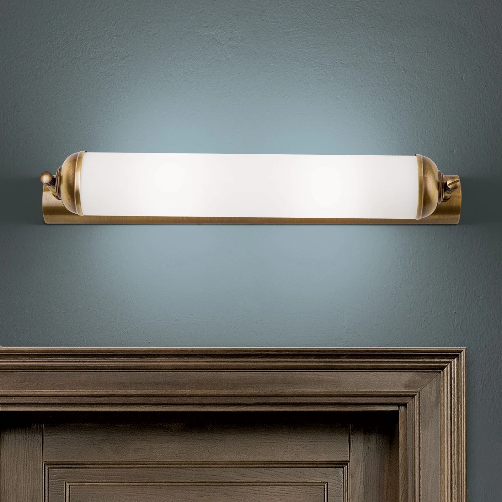 Produžena zidna lampa WIENER NOSTALGIE, antik mesing, 42 cm - 2