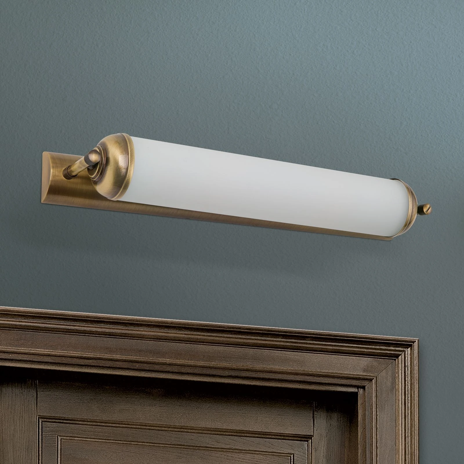 Produžena zidna lampa WIENER NOSTALGIE, antik mesing, 42 cm - 3