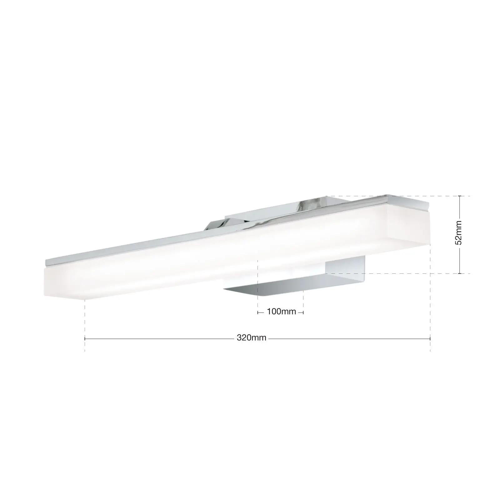 LED zidna lampa LEDINA, hrom, 32 cm - 7