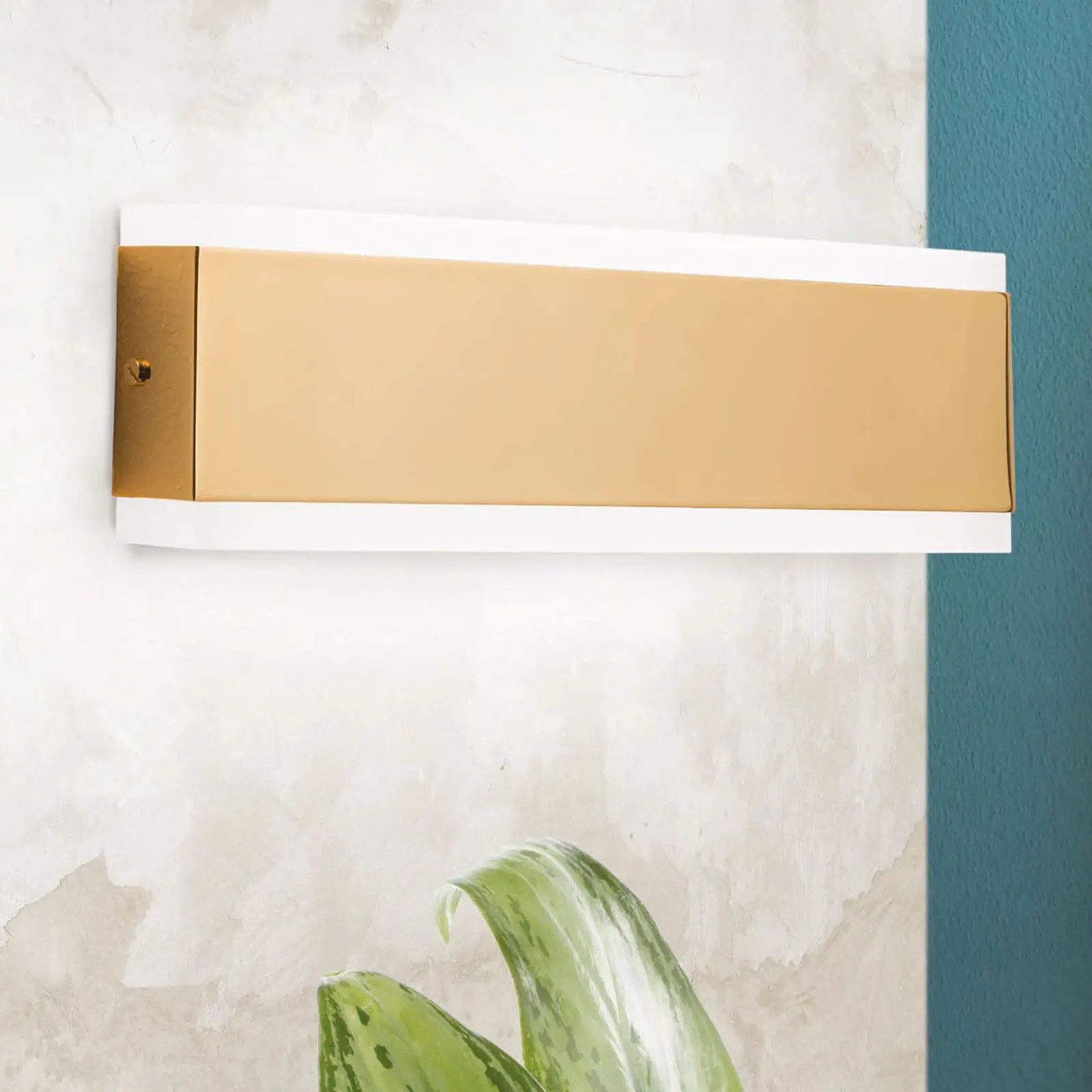 LED zidna lampa REDO, zlatna - 1