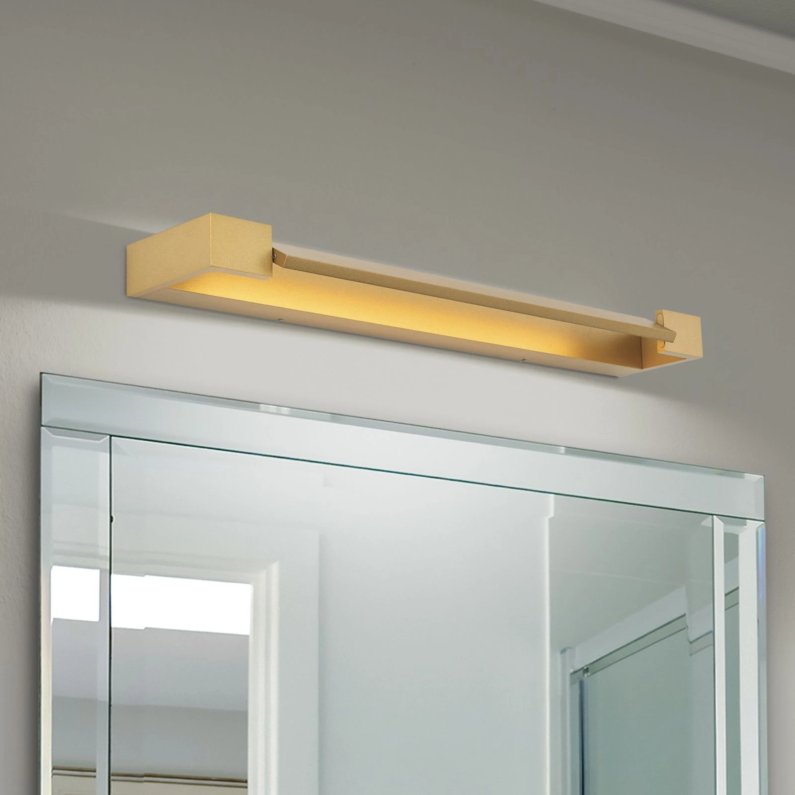 LED lampa za ogledalo MARILYN, pomični reflektor, mat zlatna, 60 cm - 2