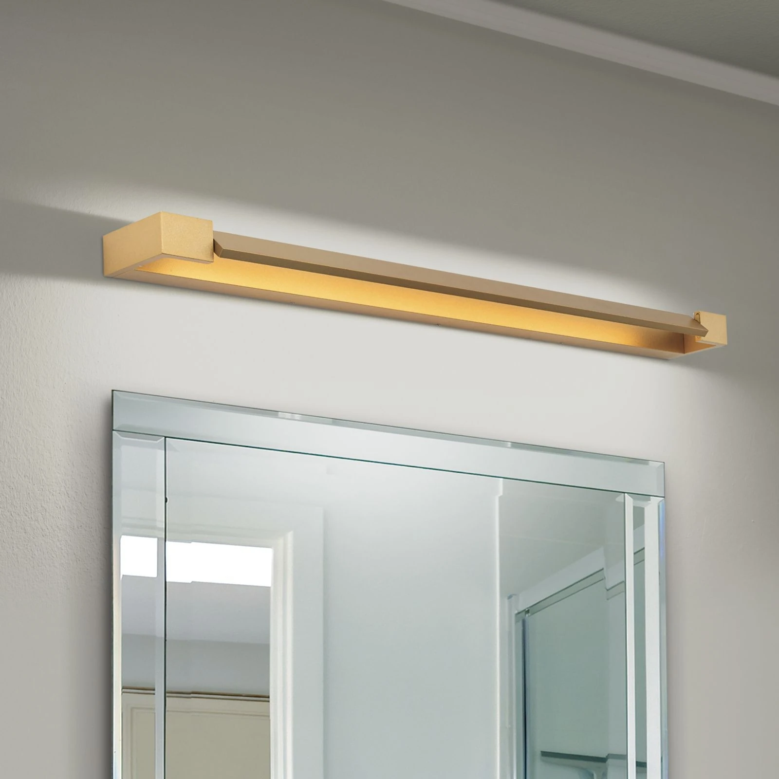 LED lampa za ogledalo MARILYN, pomični reflektor, mat zlatna, 90 cm - 2