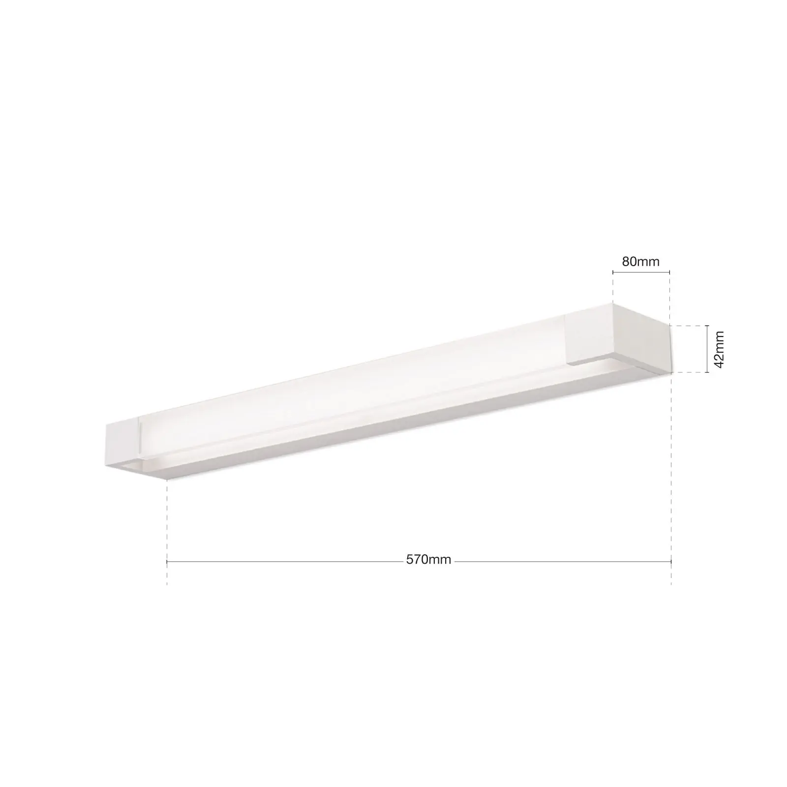 LED zidna lampa MARILYN, bela, 57 cm - 7
